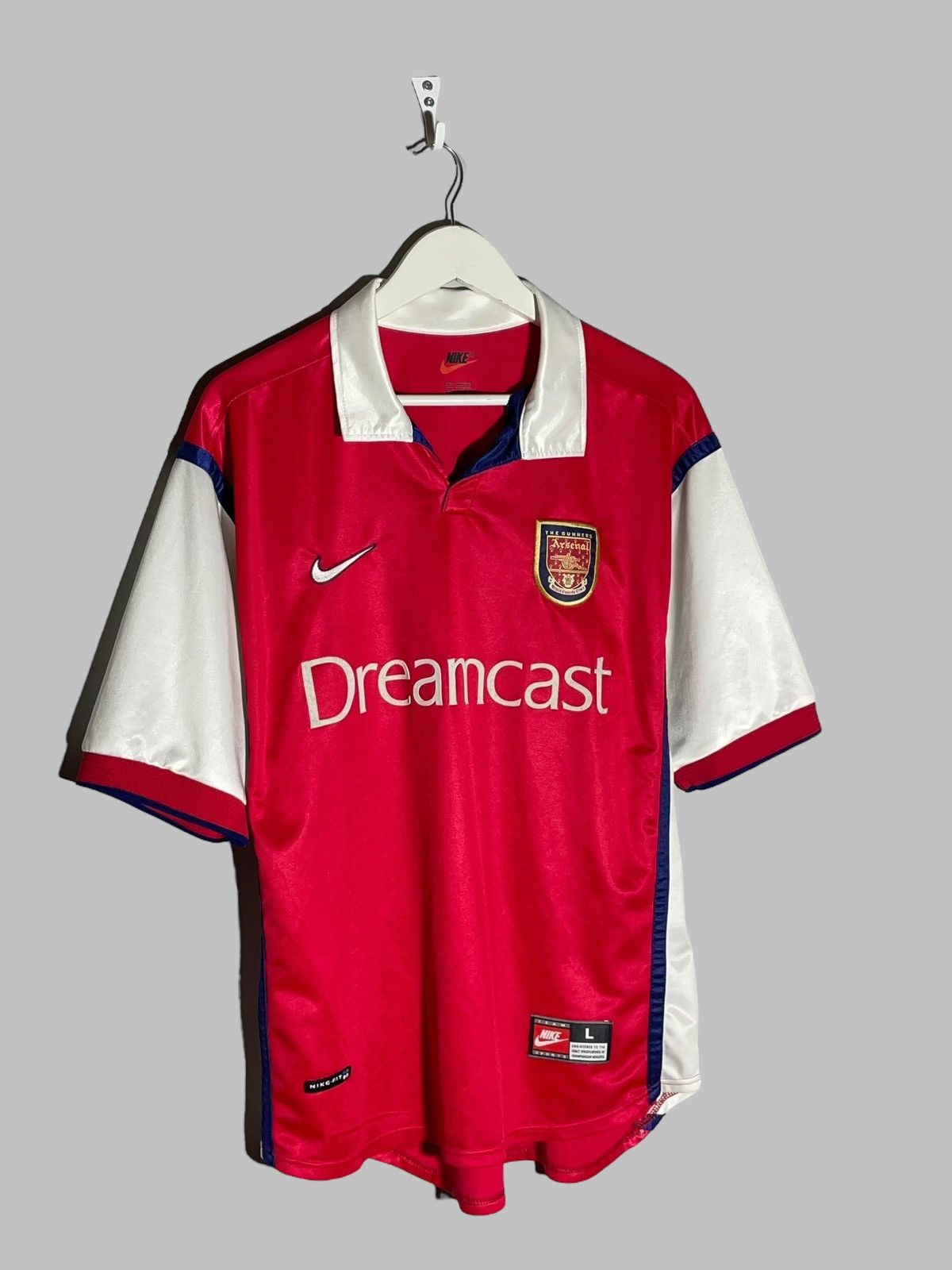 Nike × Vintage Arsenal FC Nike 1999/02 Vintage Home Football Shirt Size US L / EU 52-54 / 3 - 2 Thumbnail