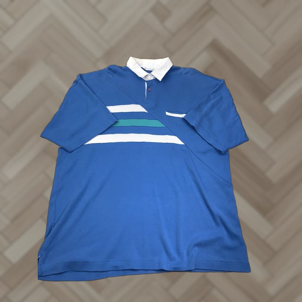 Pierre Cardin Pierre Cardin Polo Collared L Blue Short Sleeve Colorblock Men Polo L Blue Colorblock Shirt Polo Pierre Cardin Mens L Blue Size US L / EU 52-54 / 3 - 1 Thumbnail