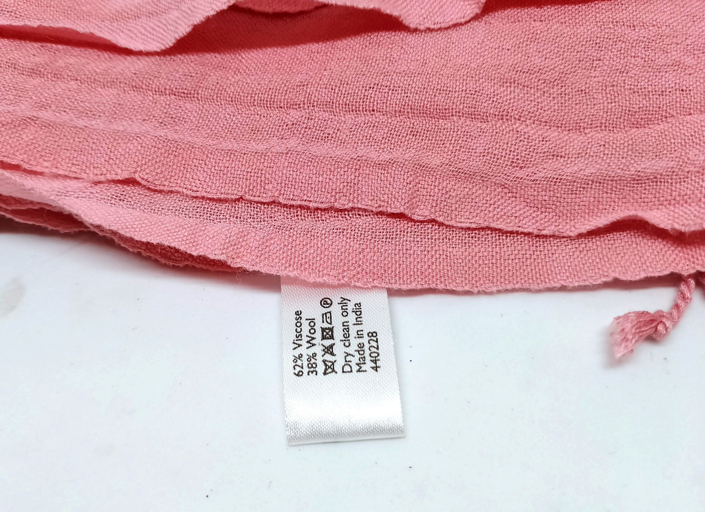 Other John Lewis Cream Wool & Viscose Scarf, size - 175x55 cm Size ONE SIZE - 5 Thumbnail