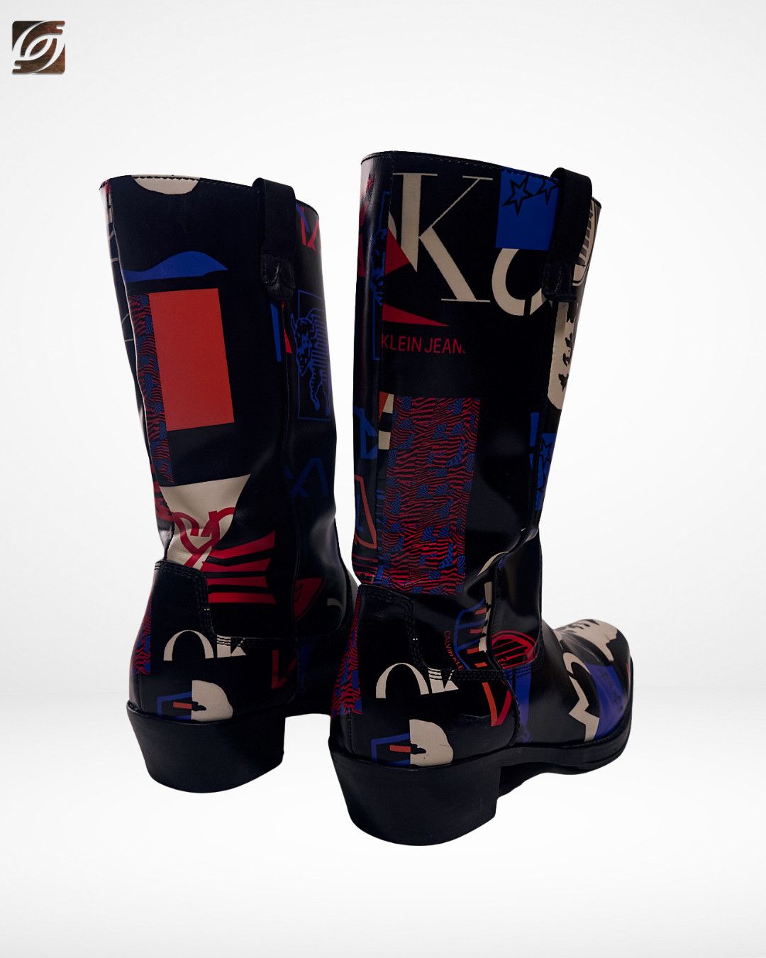 Raf Simons for Calvin Klein SS18 Capsule Buffalo Print Cowboy Boots Size US 11 / EU 44 - 9 Thumbnail