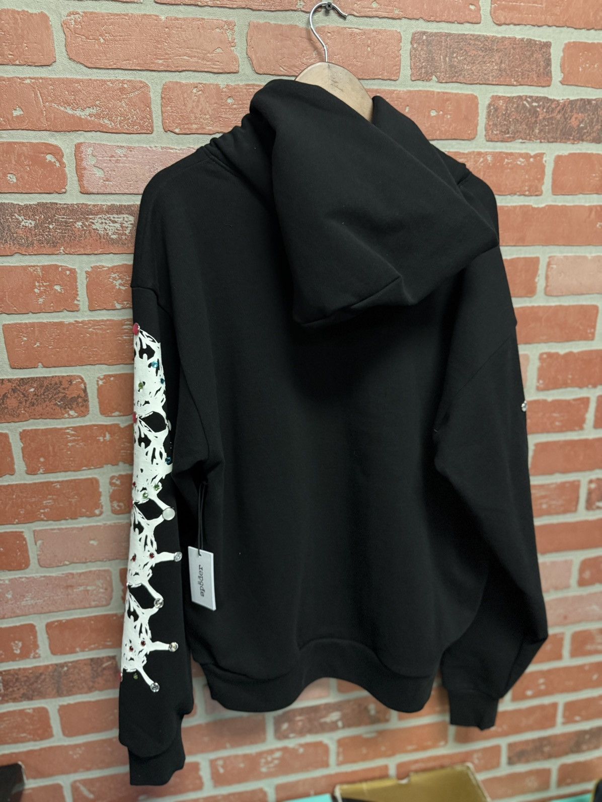 Sp5der Sp5der WorldWide Gem Rhinestone Hoodie Size L (NEW) Size US L / EU 52-54 / 3 - 7 Thumbnail