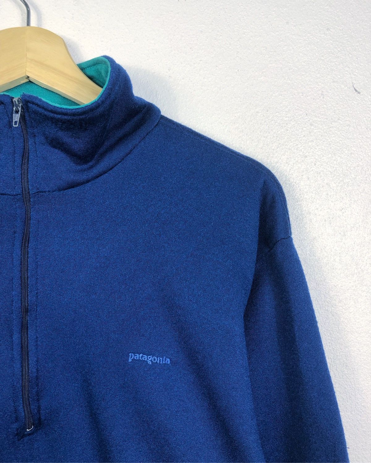 Patagonia × Vintage Rare Vintage Patagonia Half Zip Jumper Sweater Made in USA Size US L / EU 52-54 / 3 - 3 Thumbnail