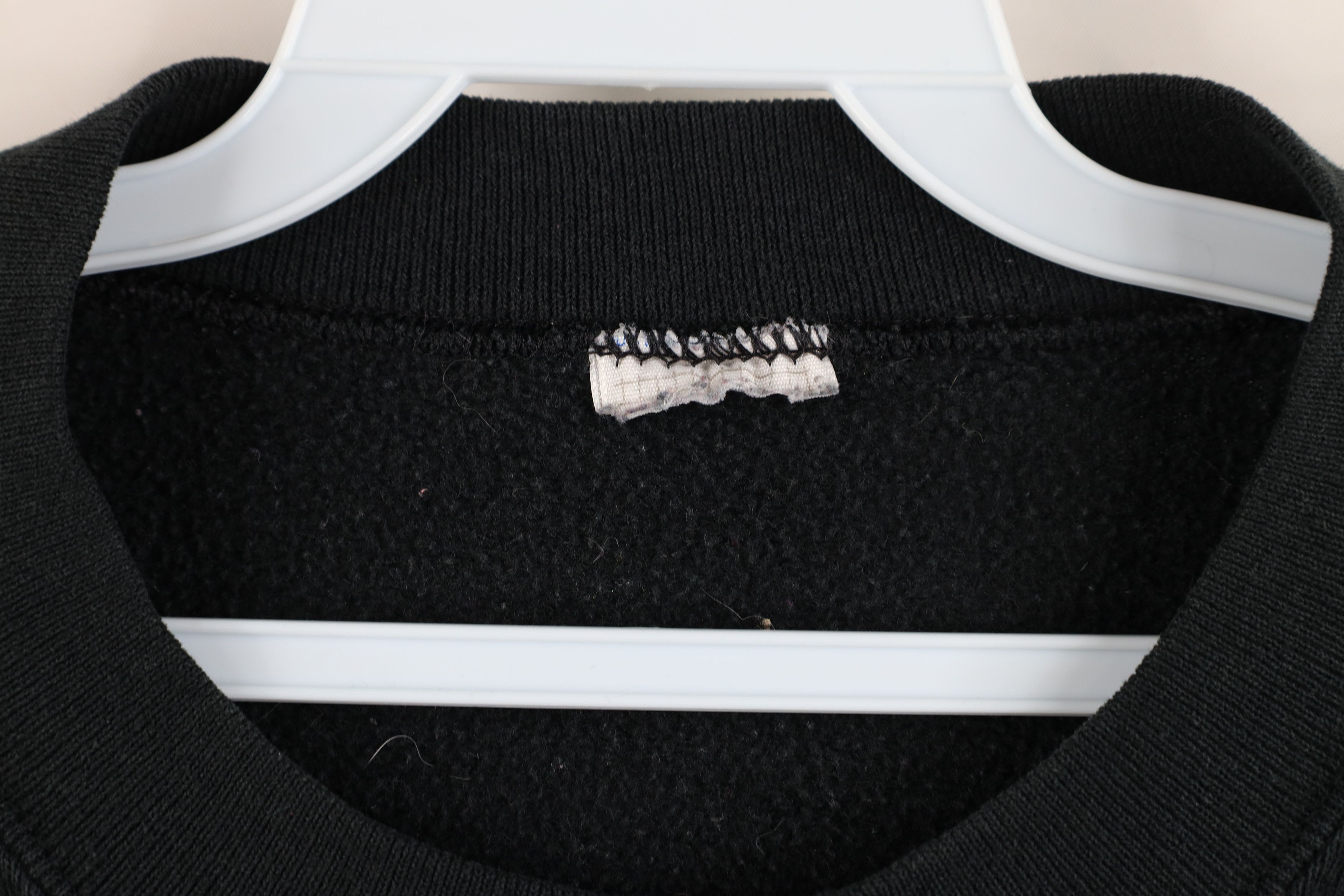 Vintage Vintage 90s Streetwear Blank Crewneck Sweatshirt Black Size US XXL / EU 58 / 5 - 4 Thumbnail