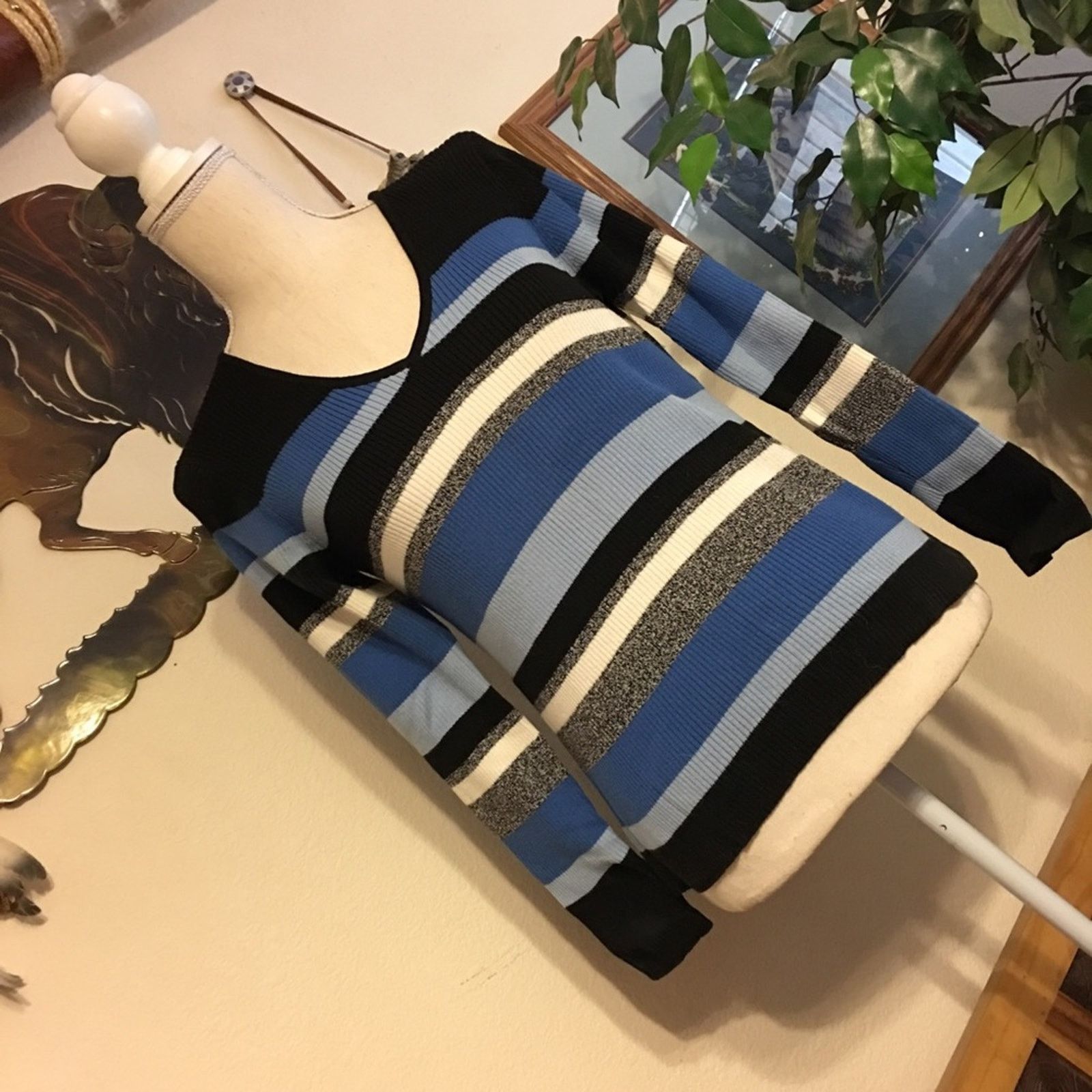 Other Villager by Liz Claiborne striped sweater Size S / US 4 / IT 40 - 2 Thumbnail