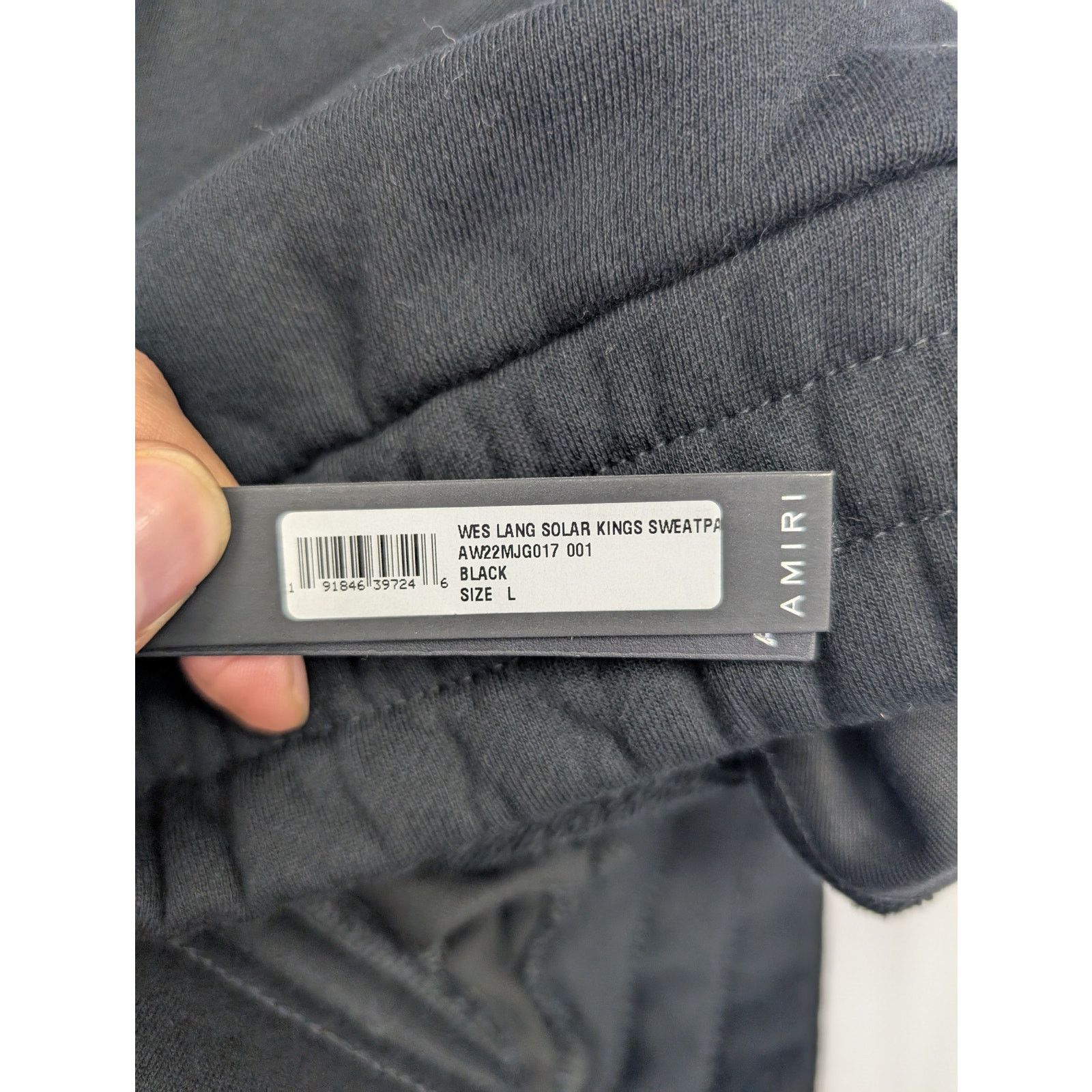 Amiri o1rshd1 Wes Lang Solar Kings Sweatpant in Black Size US 34 / EU 50 - 16 Thumbnail