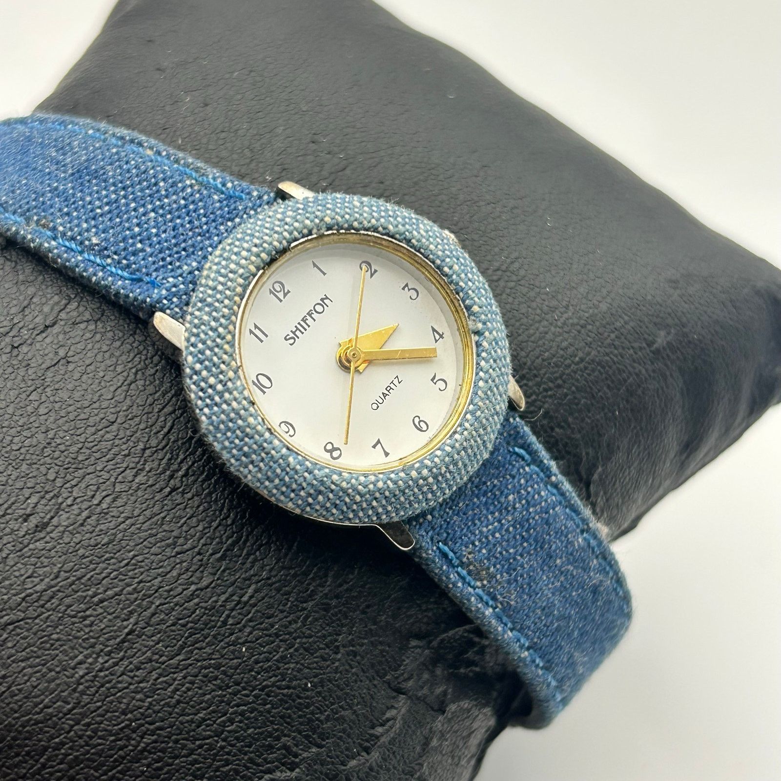 Other Shiffon Blue Denim Fabric Band and Case Cover Quartz Watch Size ONE SIZE - 3 Thumbnail