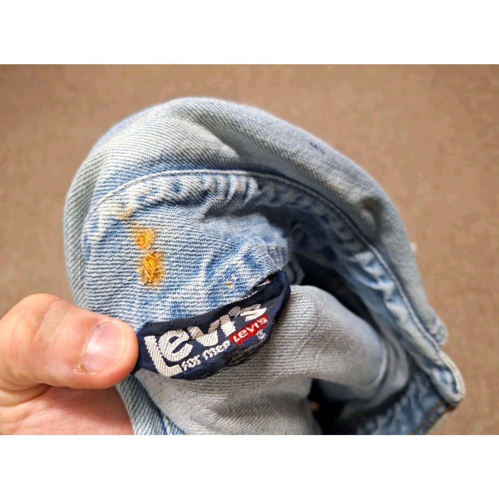 Levi's VINTAGE Levi's Button-Up Denim Shirt Jacket M/L Blue 70s 80s Orange Tab Retro Unisex Adults Long Sleeve Men's? Women? Size US M / EU 48-50 / 2 - 2 Thumbnail