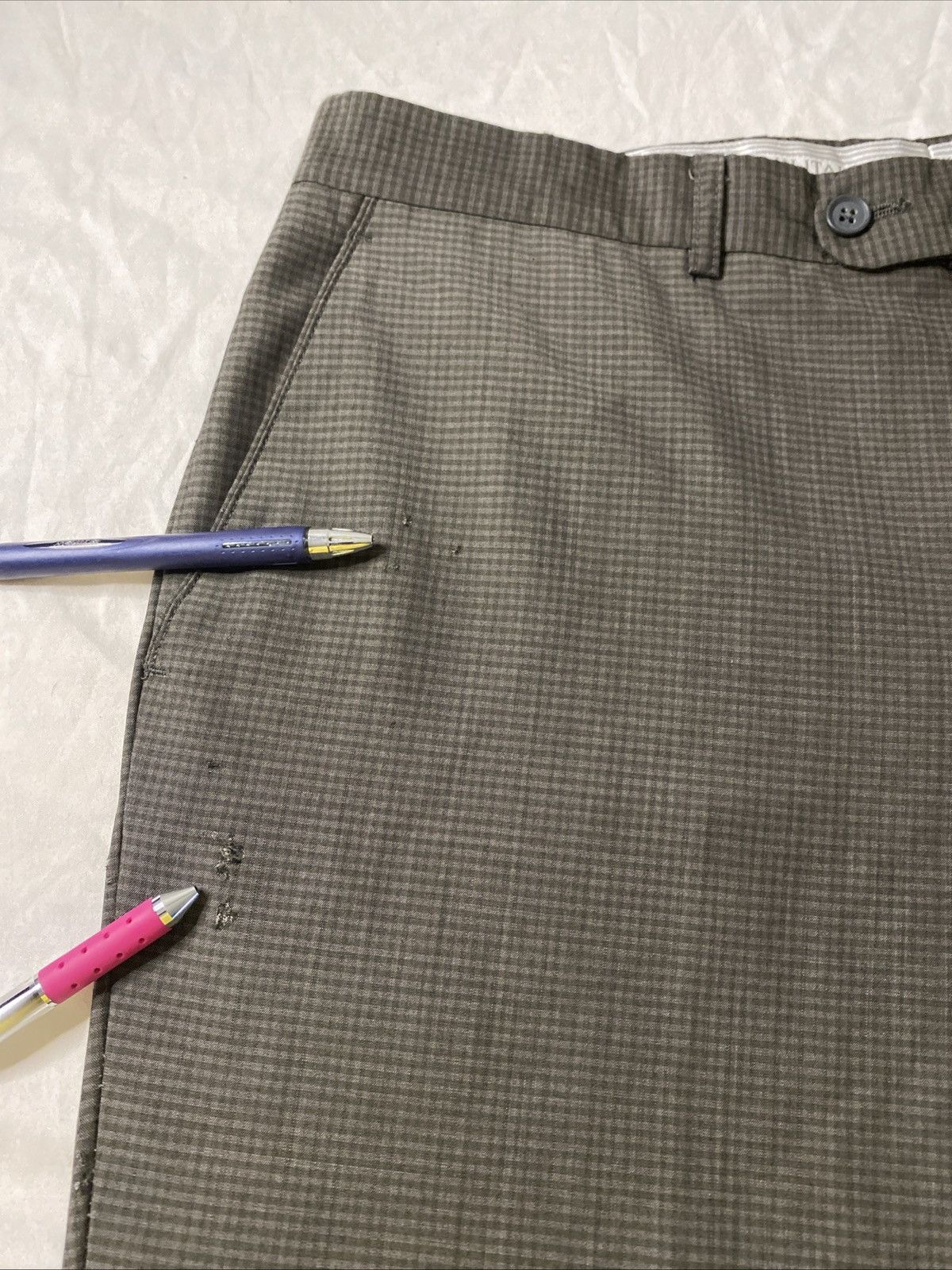 Luxe Zignone Linea Naturale Luxe Gray Mens Pants Sz 36 *DEFECT* Size US 36 / EU 52 - 9 Thumbnail