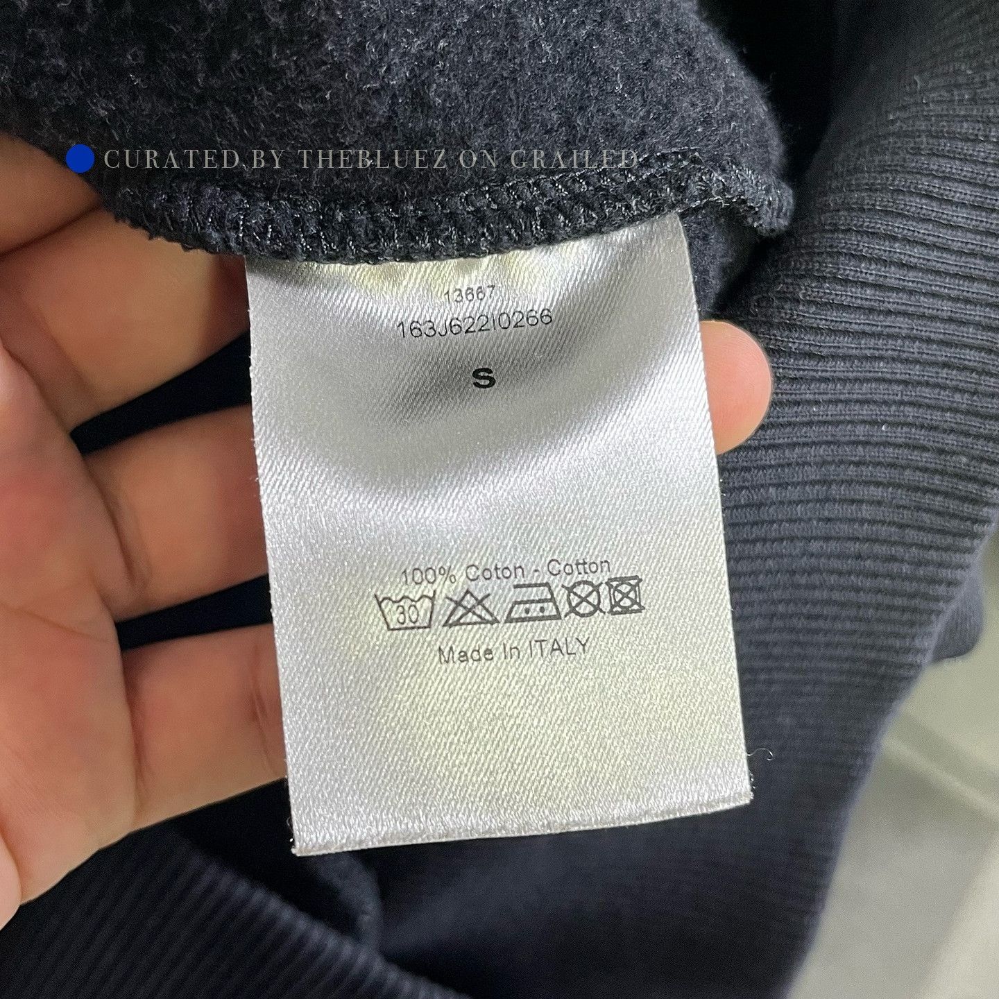 Dior Black Logo Print Hoodie Size US S / EU 44-46 / 1 - 1 Thumbnail