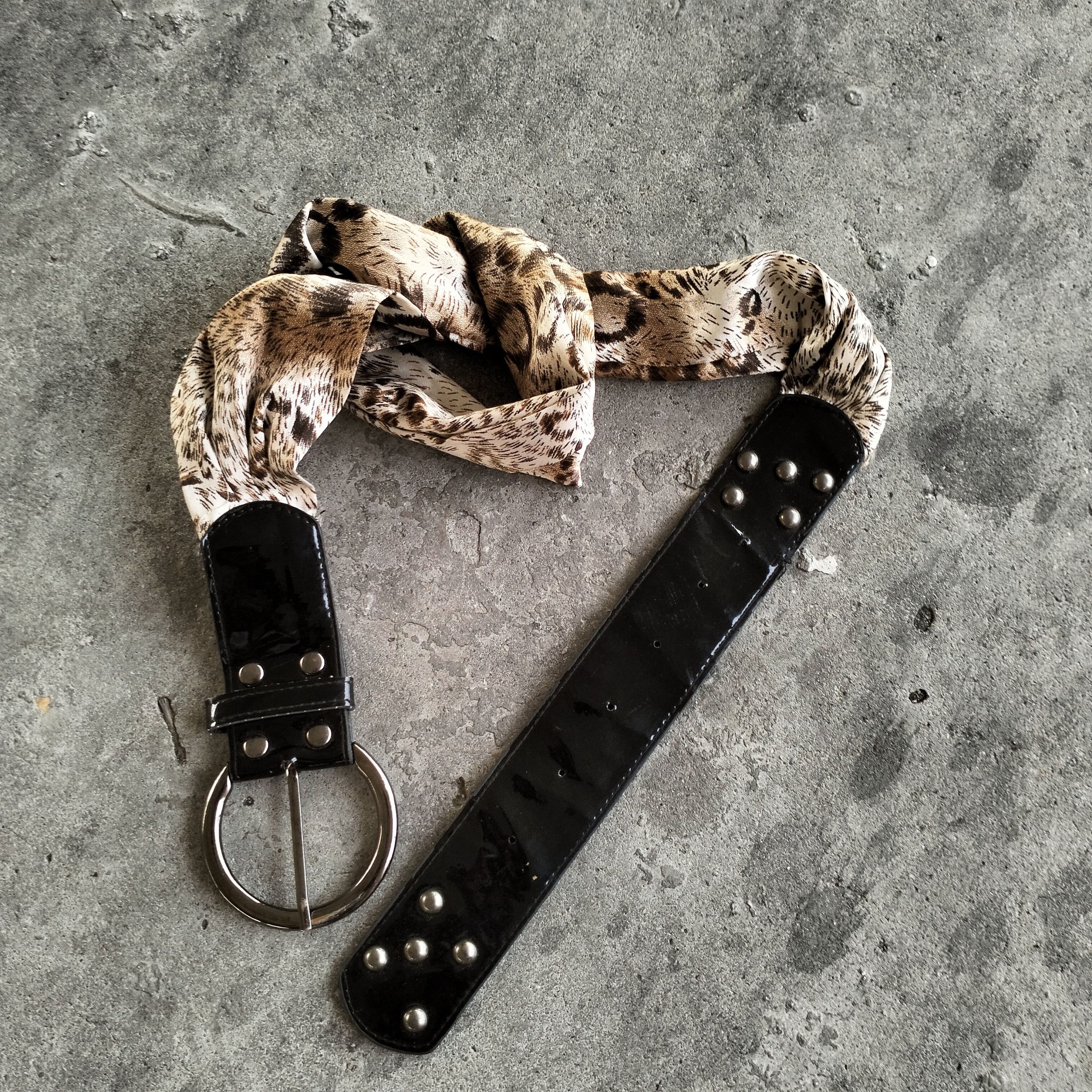 Japanese Brand studded leopard print belt Size ONE SIZE - 3 Thumbnail