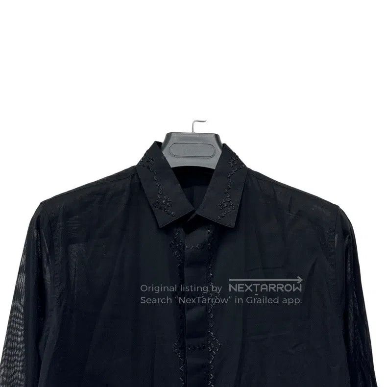 Saint Laurent Paris Sequined Organza Shirt