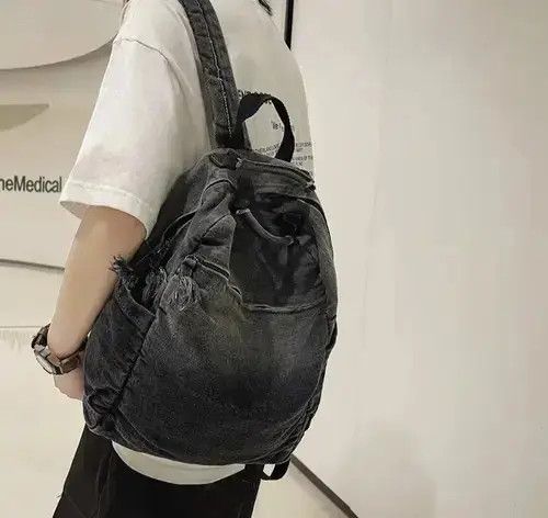 Japanese Brand Denim Backpack Size ONE SIZE - 1 Thumbnail