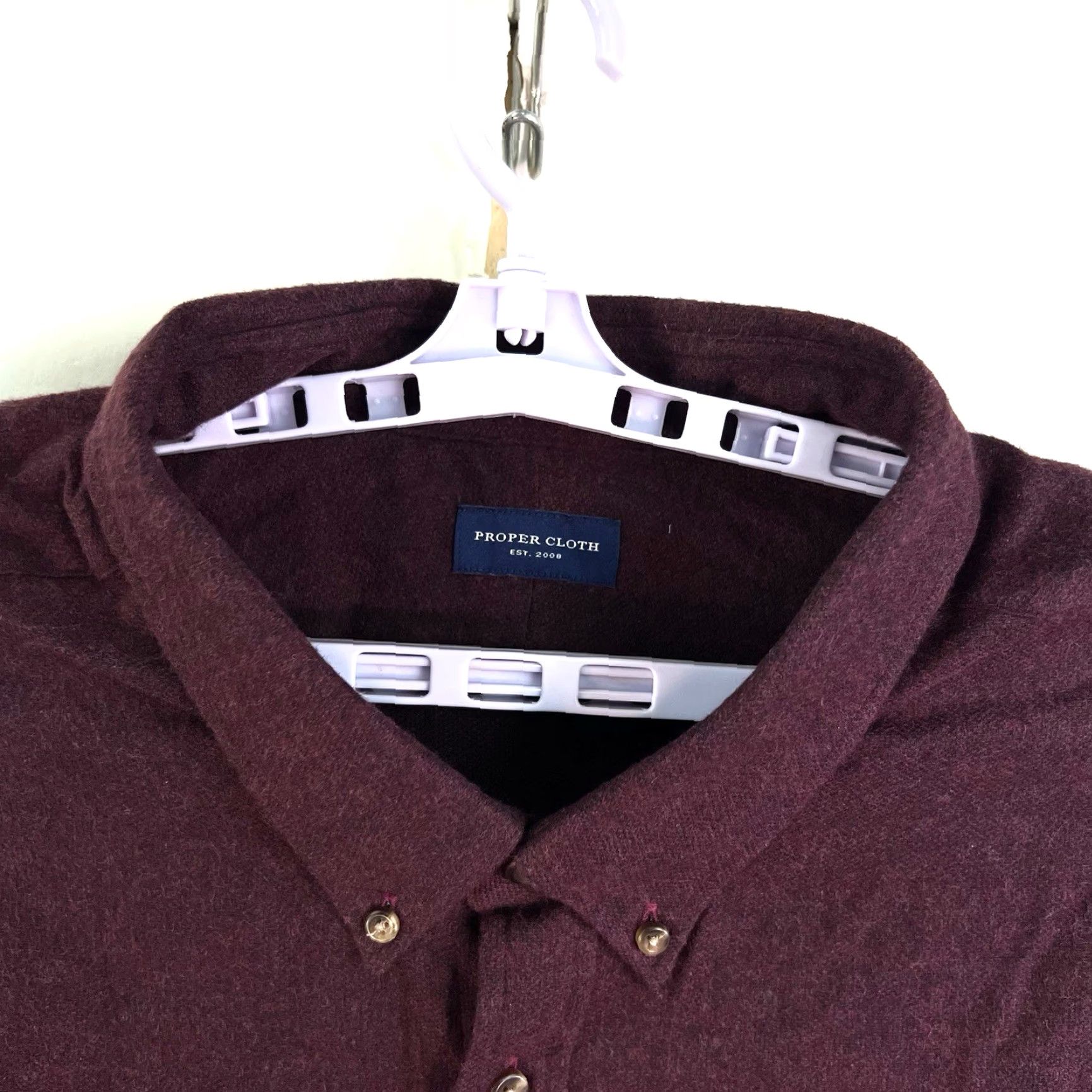 CLOT VINTAGE Cloth Men's Flannel Shirt Size 4XL Long Sleeve Button-Down Casual Fall Winter Spring Cotton Red Size US XXL / EU 58 / 5 - 3 Thumbnail