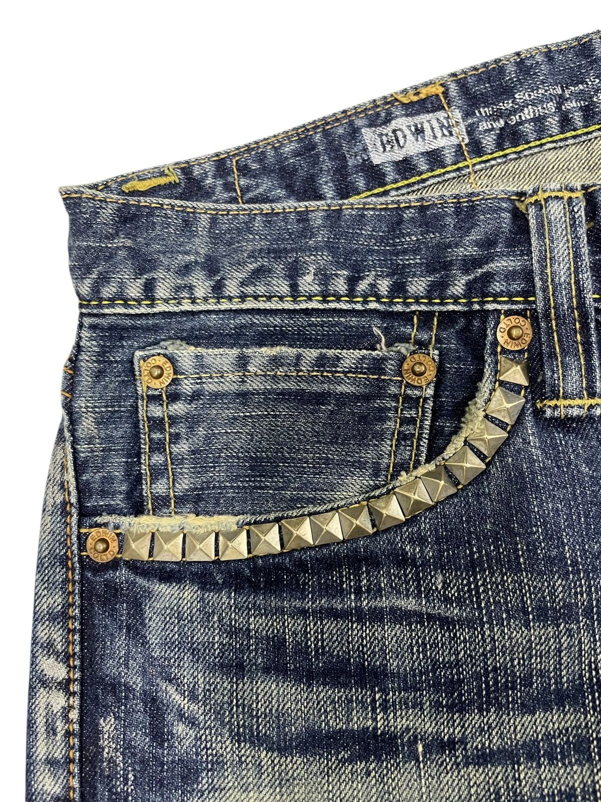 Hysteric Glamour Edwin 503 Japan Studded Jeans Size US 30 / EU 46 - 7 Thumbnail