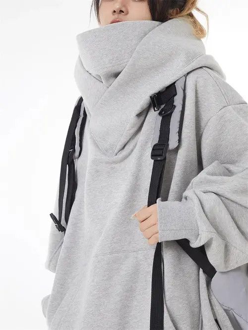 VIBE Autumn Solid Color Ninja Turtleneck Hoodie Size US XL / EU 56 / 4 - 8 Thumbnail