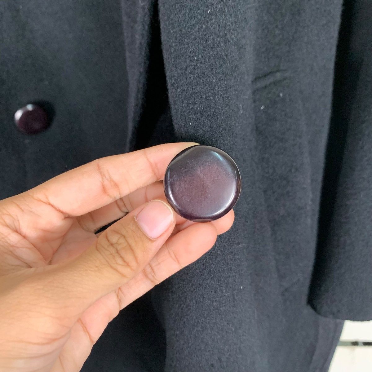 Handmade JEAN VELKONE Hand Made Cashmere & Wool Coat #1074-C49 Size L / US 10 / IT 46 - 14 Thumbnail