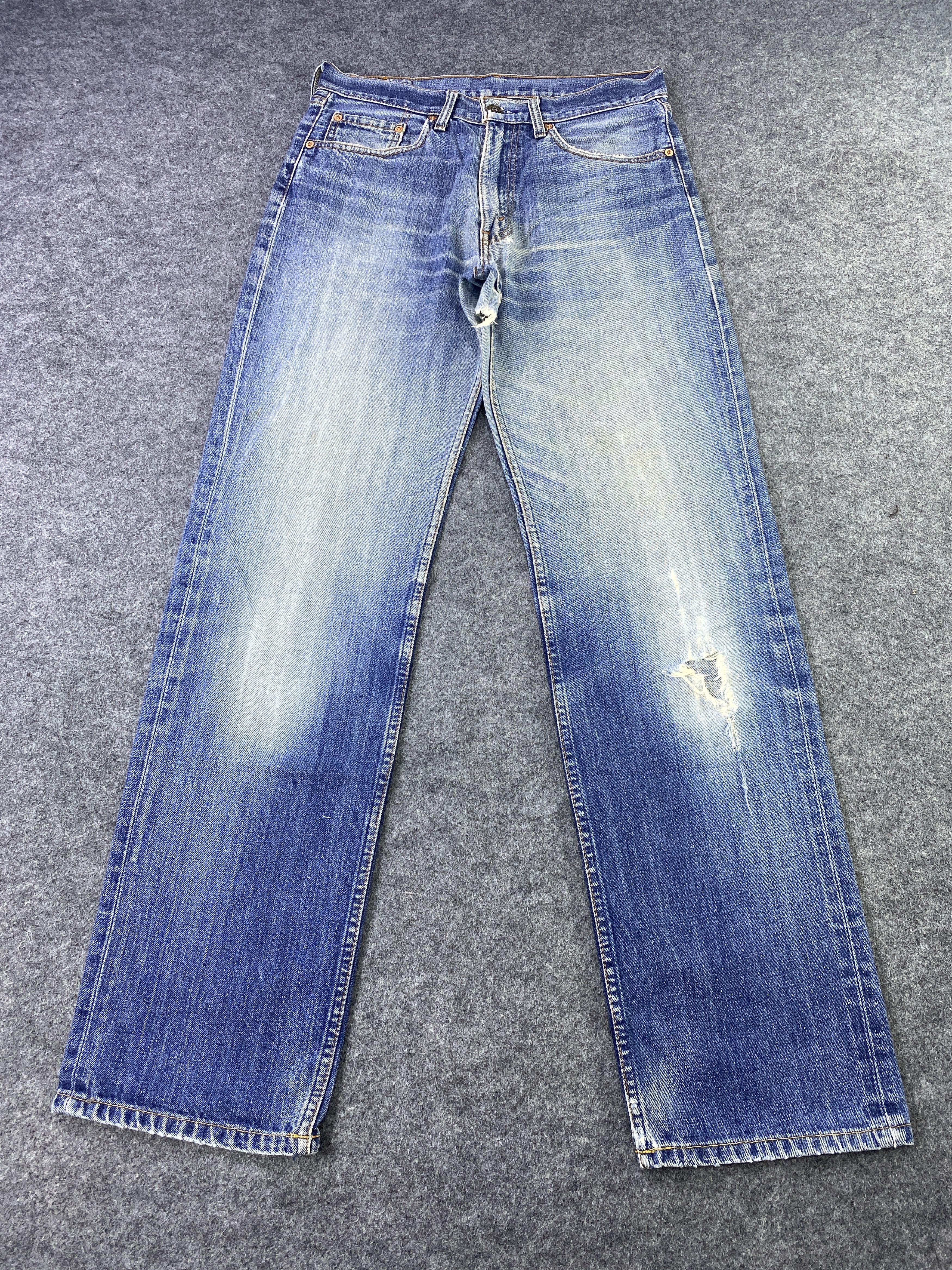 Levi's Vintage Levi's 502 Distresses Blue Wash Jeans - J881 Size US 32 / EU 48 - 2 Thumbnail