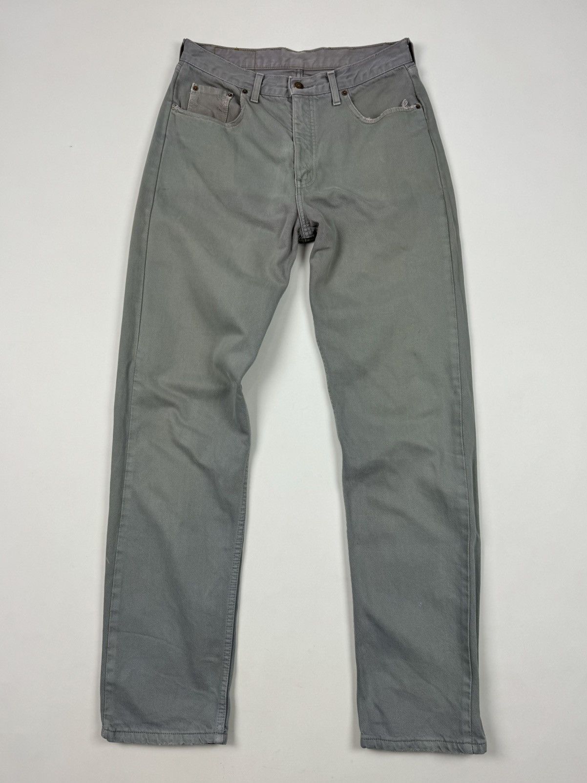 Levi's 1990’s Vintage Levi’s 615 Sun Faded Orange Tab Gray Jeans Size US 33 - 4 Thumbnail