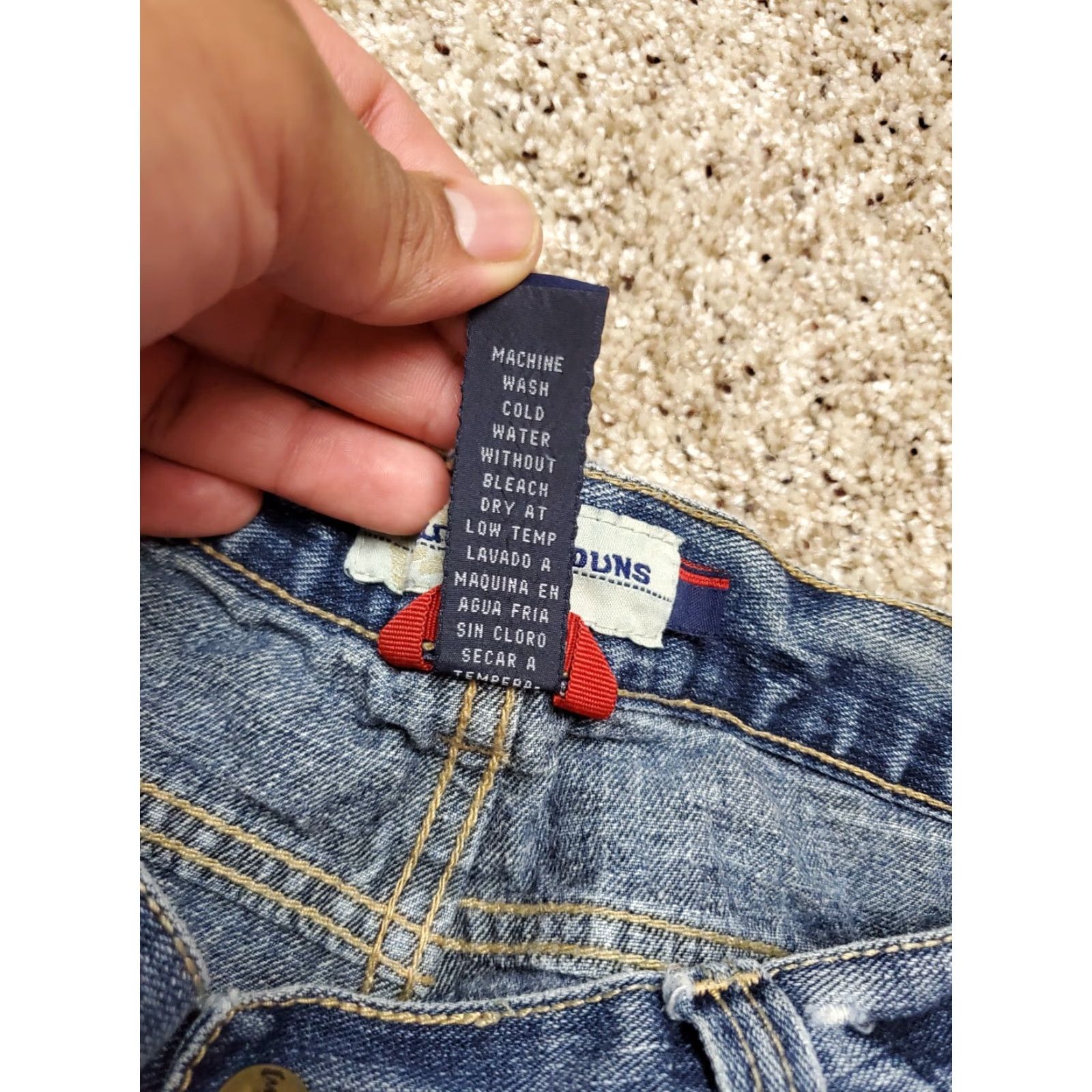 Denime VINTAGE Willie Esco Denim Shorts Bermuda 40 Mens Blue Embroidered 90s Hip Hop Baggy Fit Wide Leg Relaxed 5-Pocket Denim Shorts Mens Size US 40 / EU 56 - 5 Thumbnail