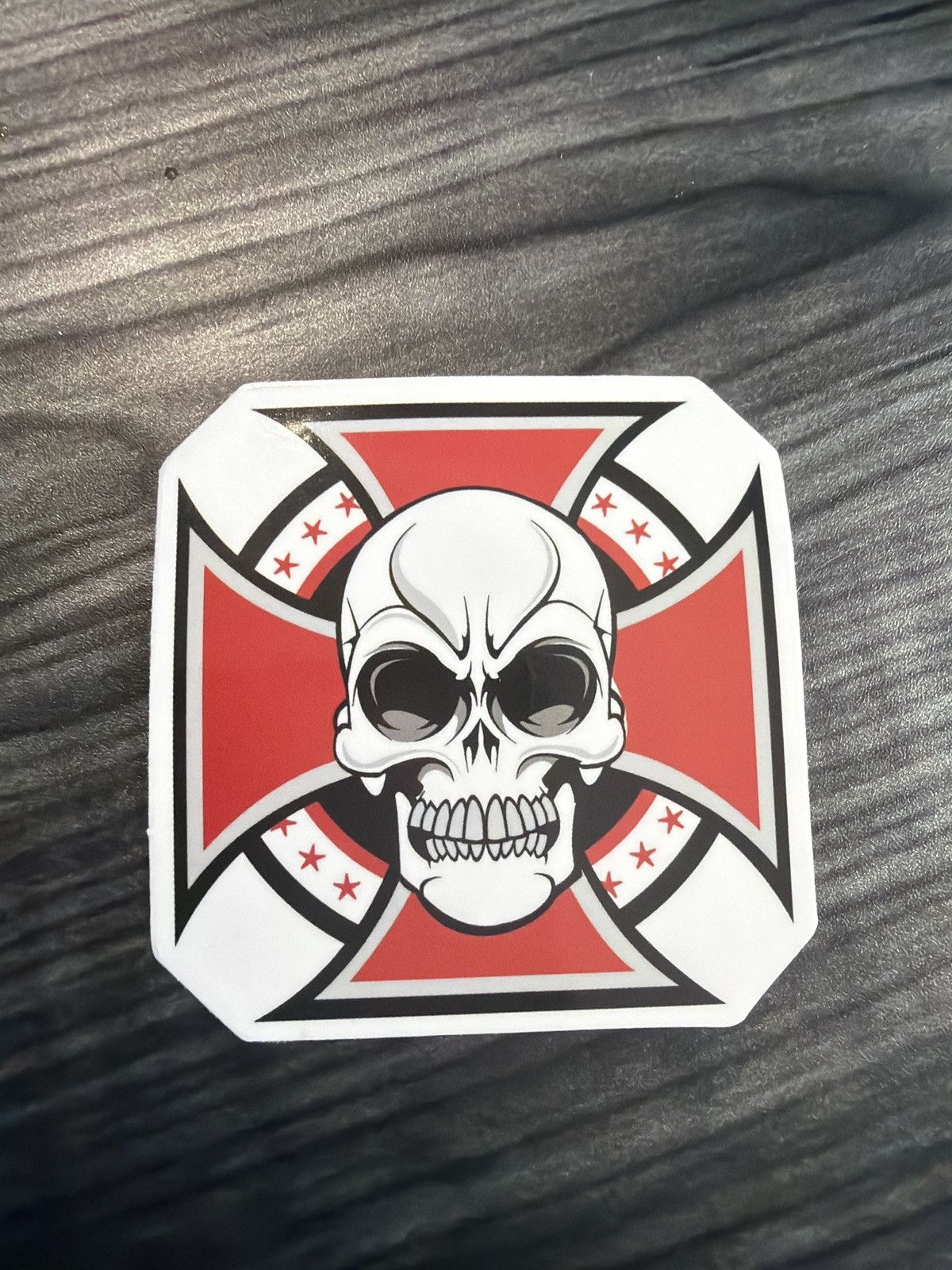 Hypebeast Iron Cross Skull Sticker Size ONE SIZE - 1 Thumbnail