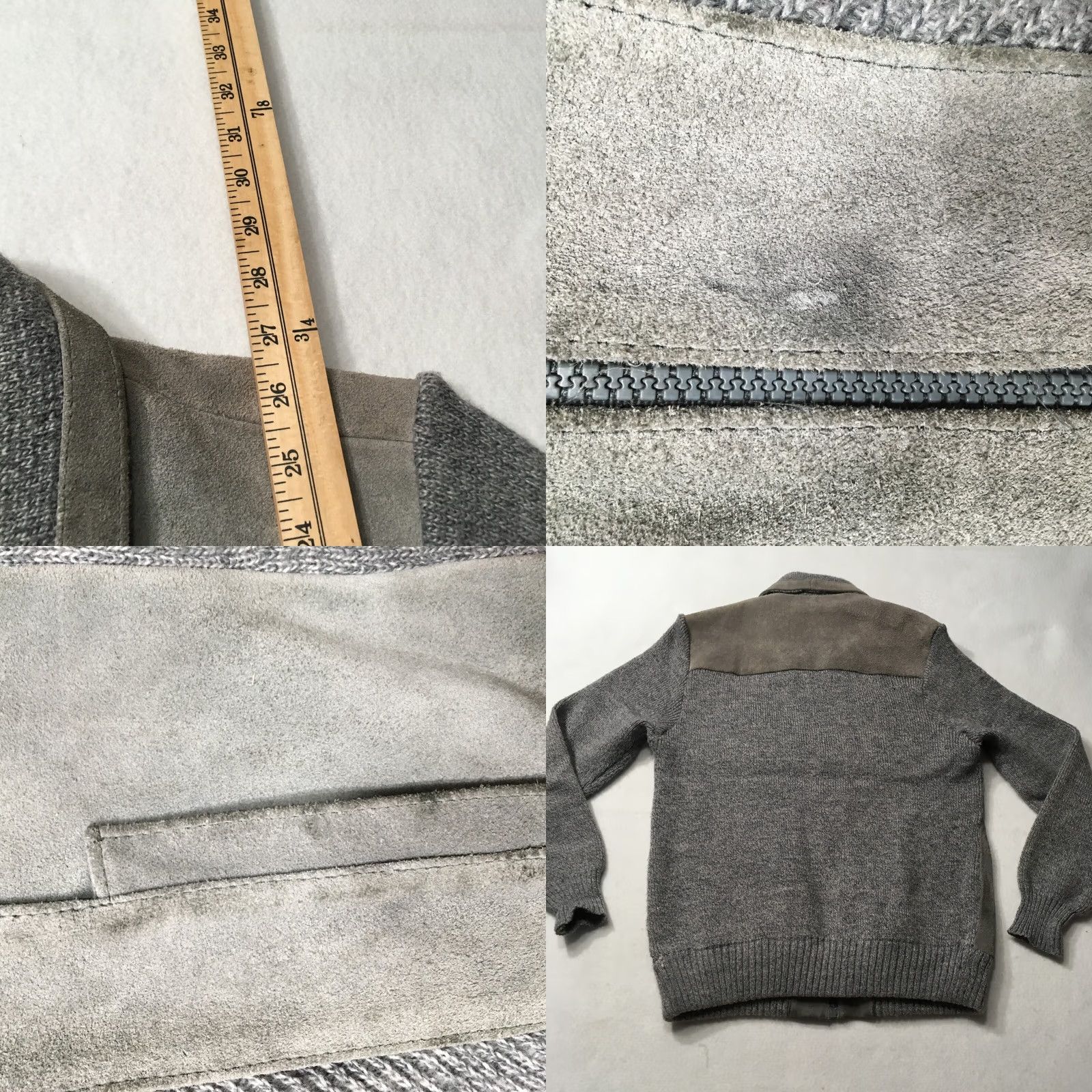 Vintage VINTAGE Collection Suede Leather Jacket Mens Large Gray 80s Bomber Jacket Mervyns Collection Mens Size US L / EU 52-54 / 3 - 9 Thumbnail