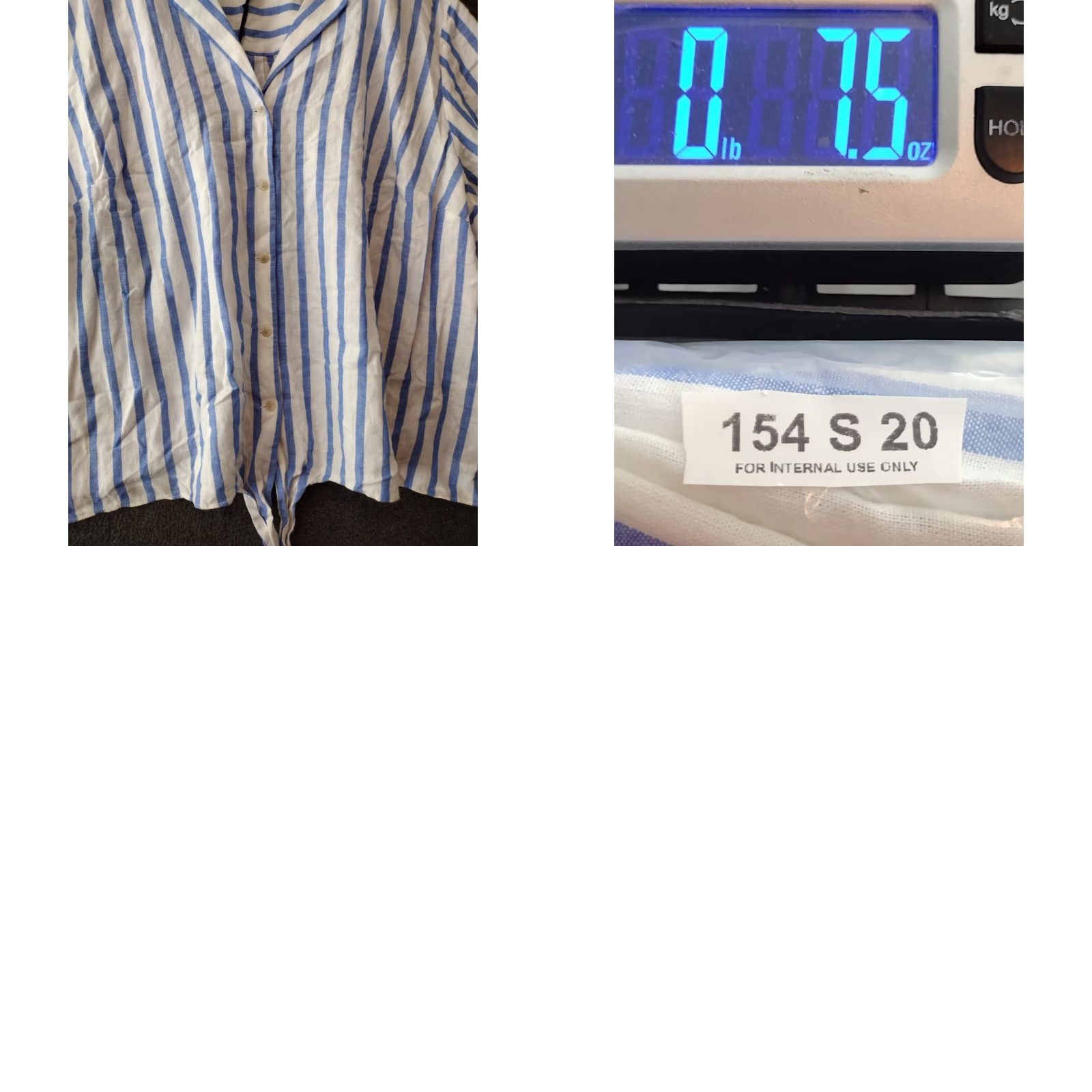 Vintage Ava & Viv Blue Striped Linen & Rayon Blend Button Front Top - Women's 3X Casual Shirt Size 3X Blue Pattern Striped All Seasons Womens (Plus) Size XXL / US 16-18 / IT 52-54 - 9 Thumbnail