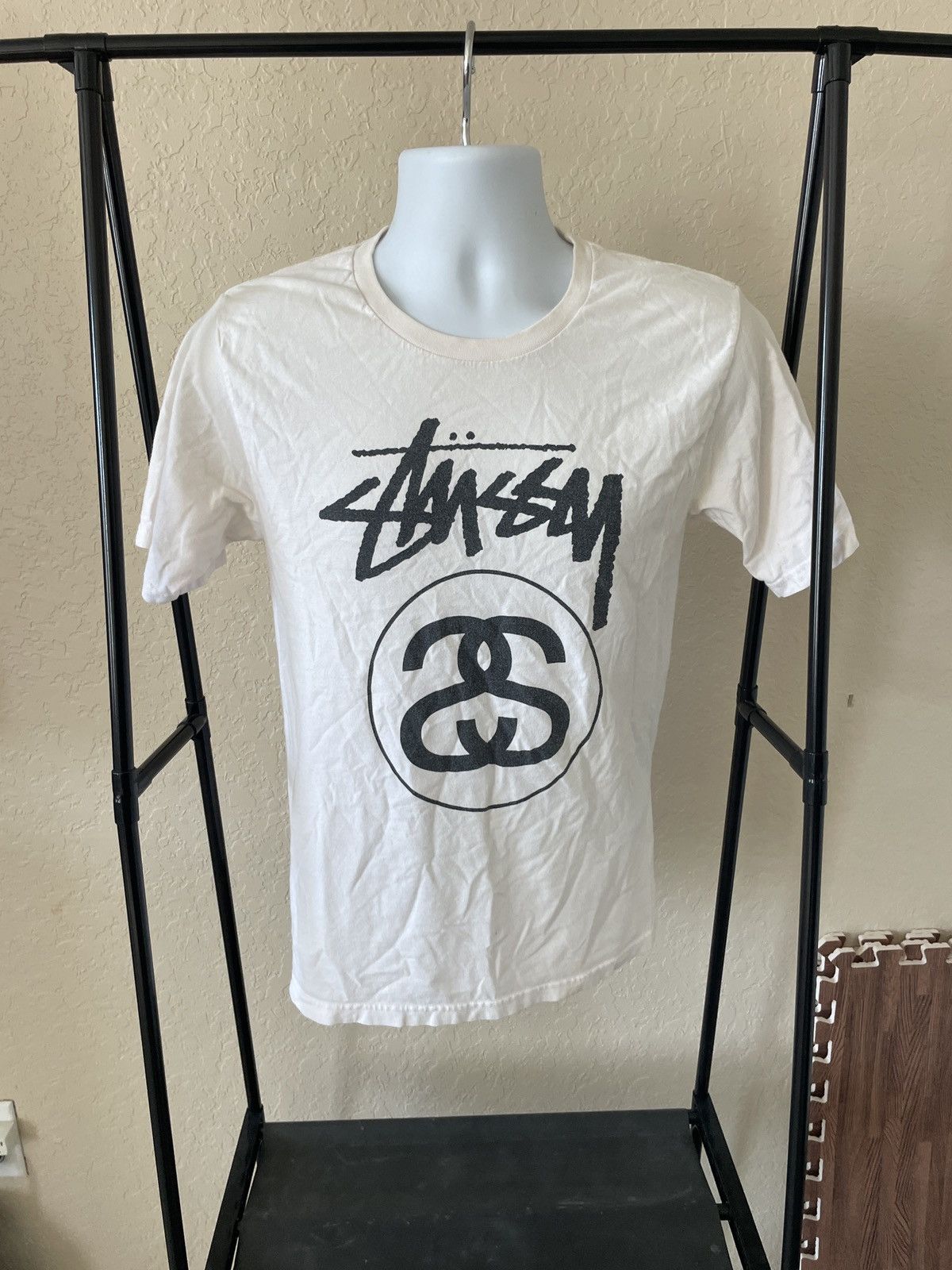 Stussy Stussy Logo Crewneck Tee Size US S / EU 44-46 / 1 - 1 Thumbnail