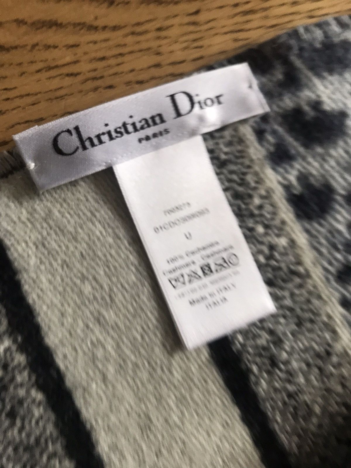 Dior CHRISTIAN DIOR CASHMERE SCARF Size ONE SIZE - 5 Thumbnail