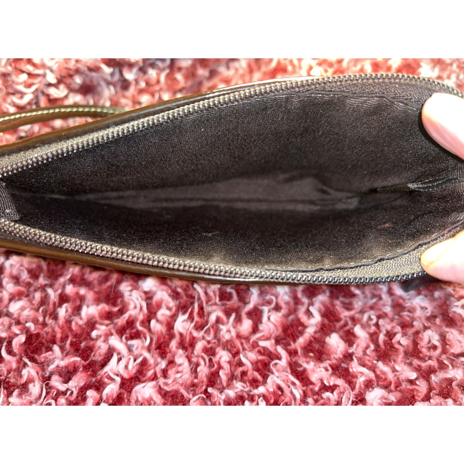 Coach VINTAGE Coach Wallet Women Brown Leather Wristlet Zipper Strap Clutch Size ONE SIZE - 3 Thumbnail