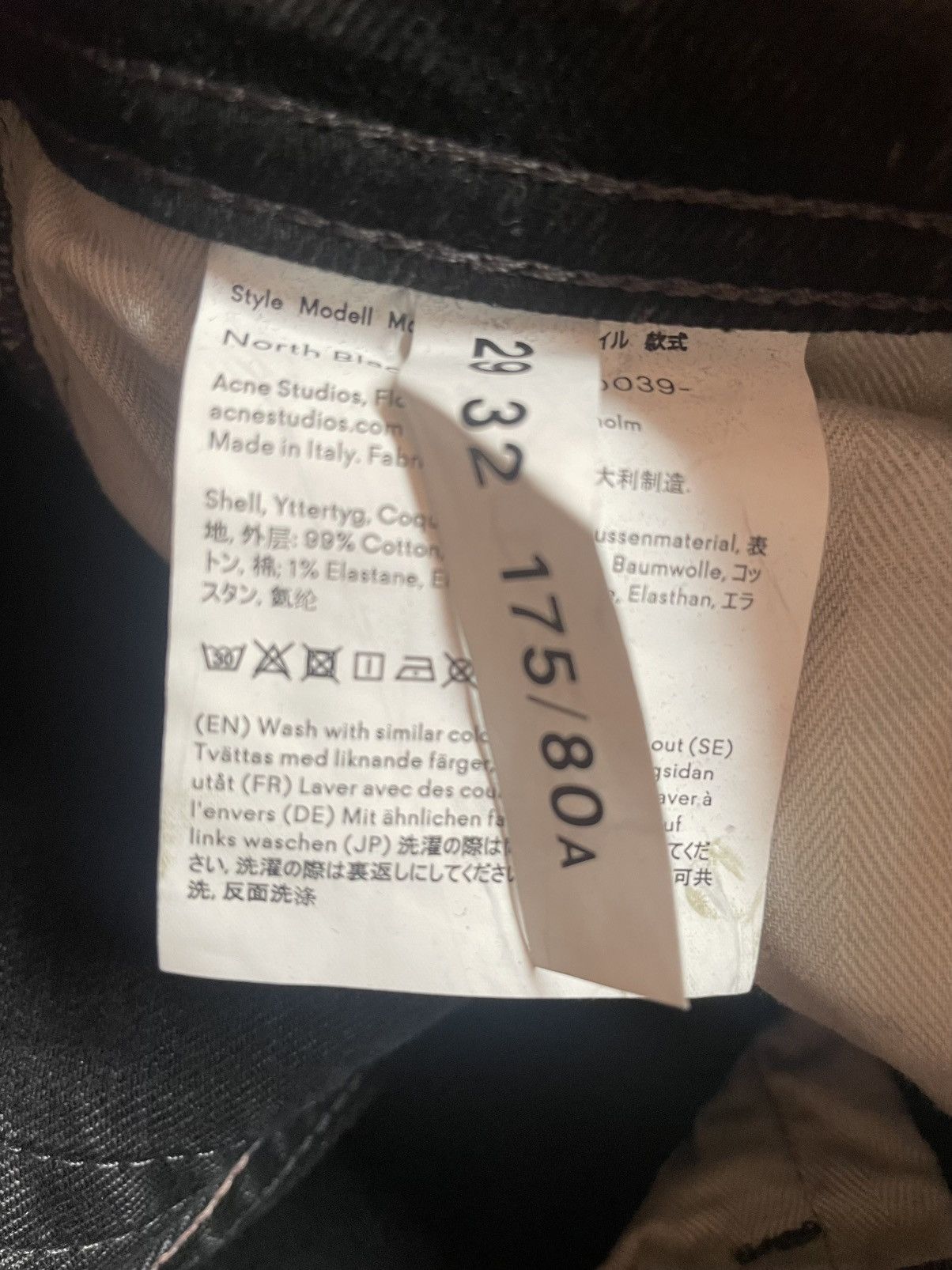 Acne Studios Acne Studios Stockholm Patch Denim Size 29 Size US 29 - 10 Thumbnail