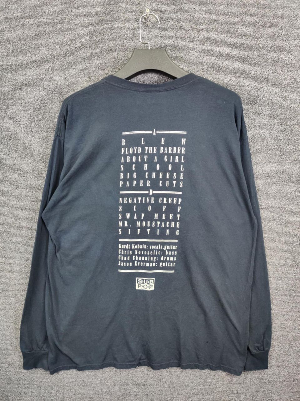 Band Tees Vintage Nirvana Bleach Band Long Sleeve Tee Tshirt Size US XL / EU 56 / 4 - 4 Thumbnail