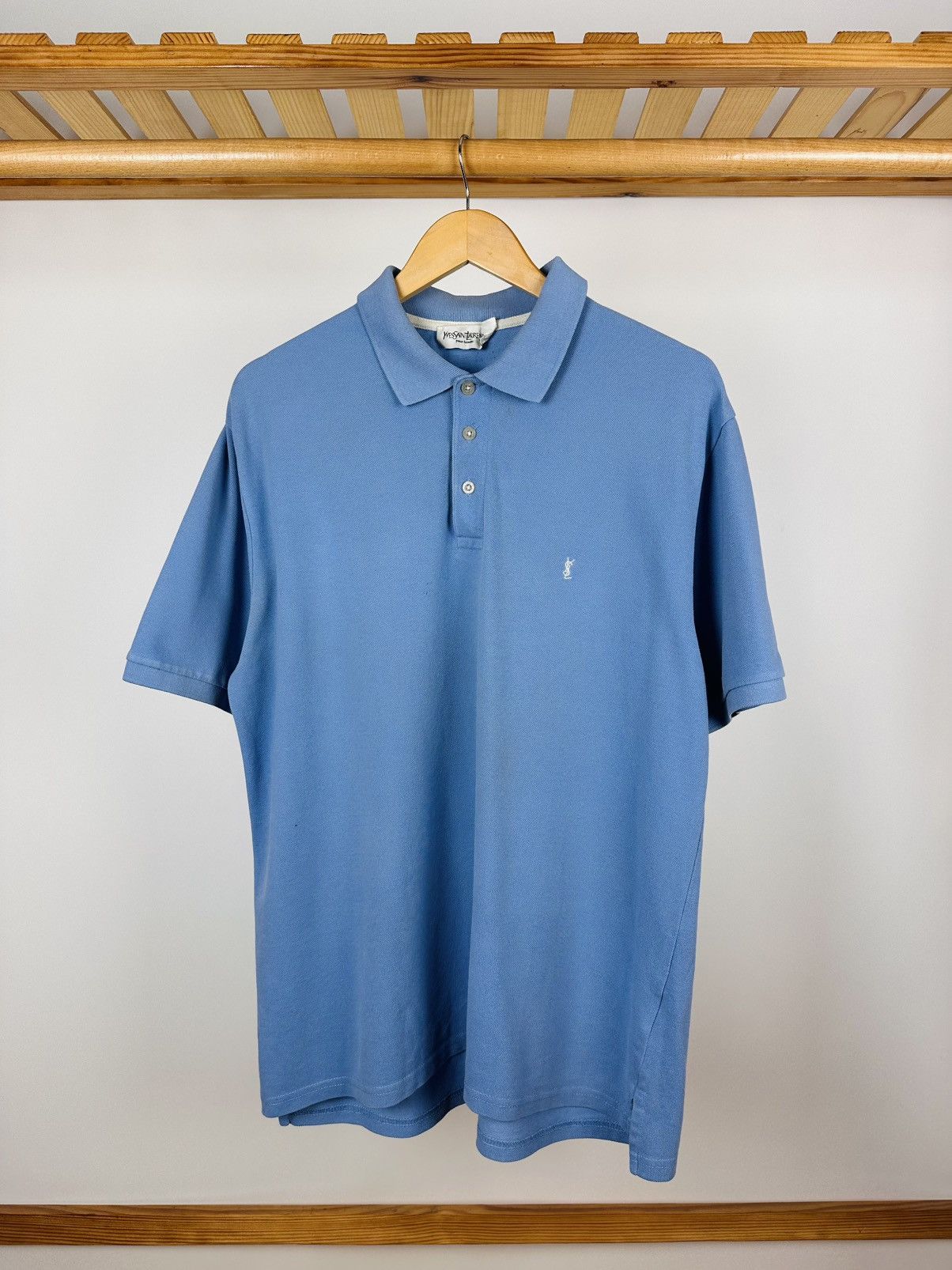 Yves Saint Laurent Vintage Yves Saint Laurent Polos Shirt YSL Logo Size XL Size US XL / EU 56 / 4 - 1 Thumbnail