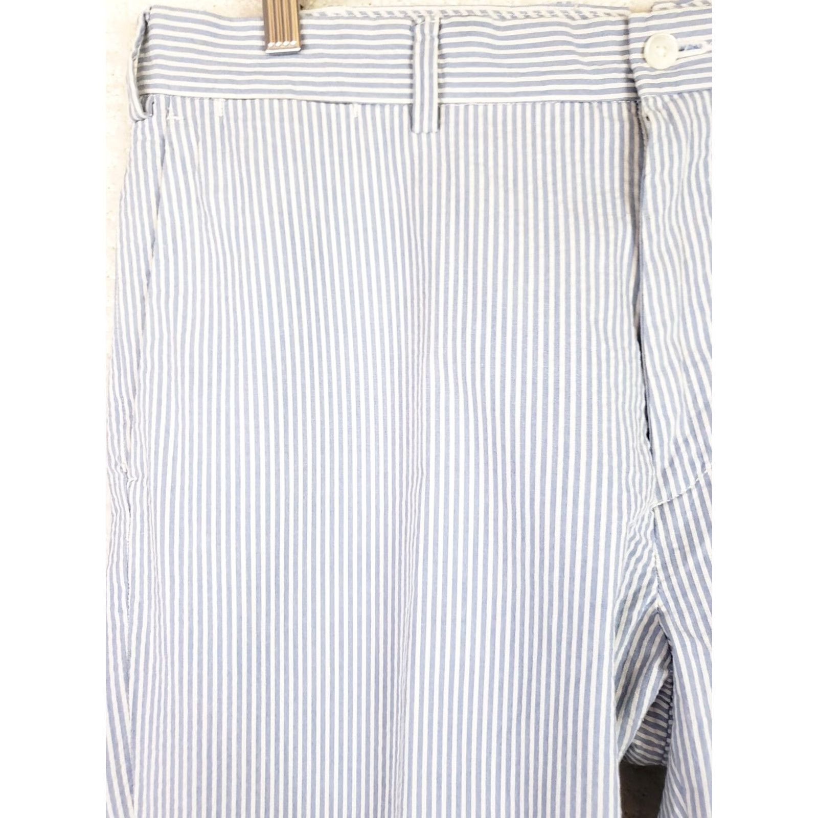 Polo Ralph Lauren Polo Ralph Lauren Seersucker Pants Blue & White Stretch Classoc Fit 36 Regular Men’s Chino 32 Inseam Flat Front Pockets Machine Washable Size US M / EU 48-50 / 2 - 3 Thumbnail