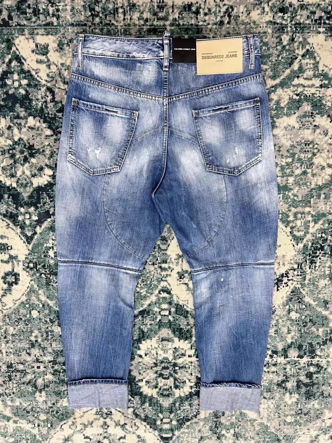 Dsquared2 Dsquared2 2022FW Tailored Combat Light Blue Denim Jeans Size US 28 / EU 44 - 2 Thumbnail