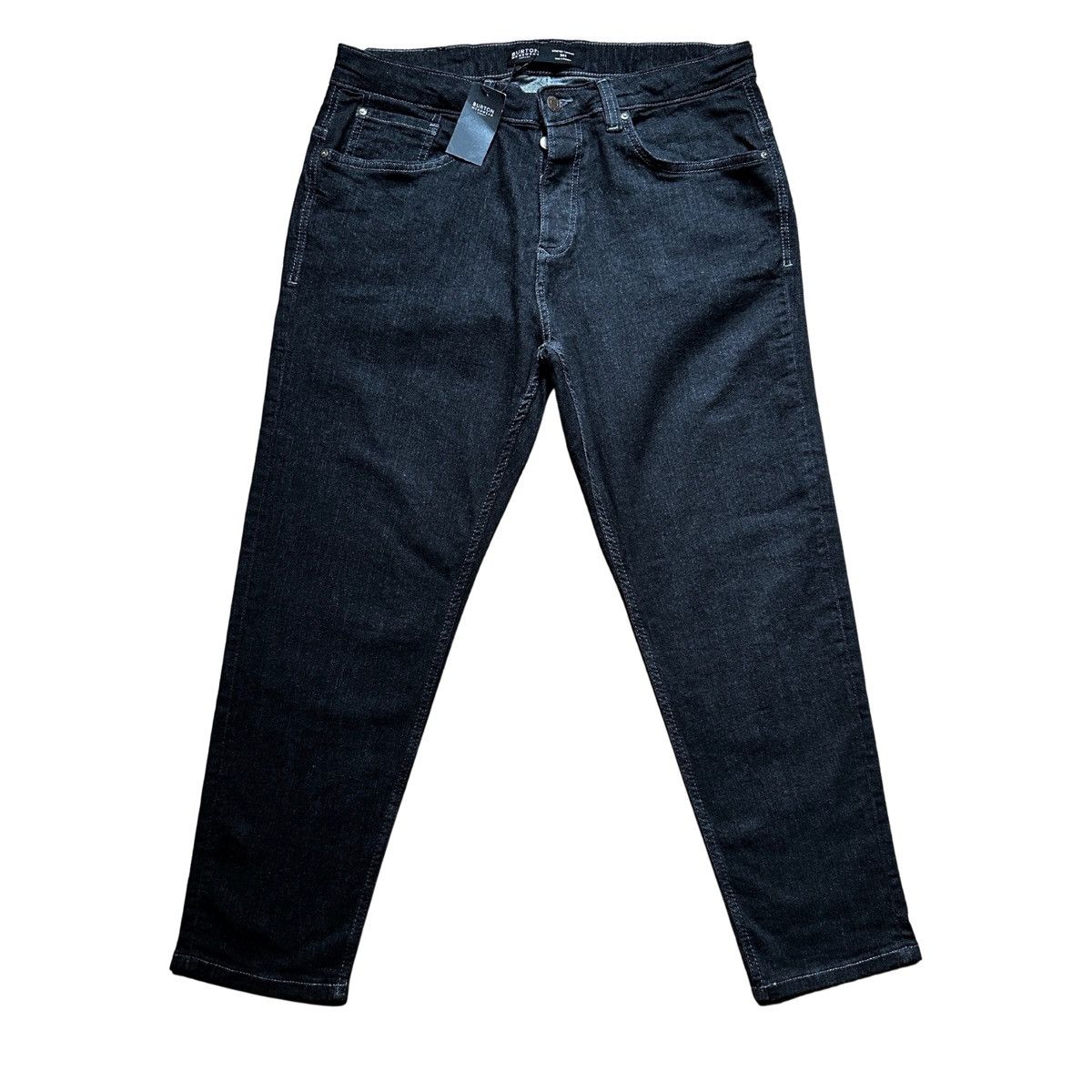 Burton Burton Menswear London Stretch Jeans Black 34S (W34 L30) Size US 34 / EU 50 - 1 Thumbnail