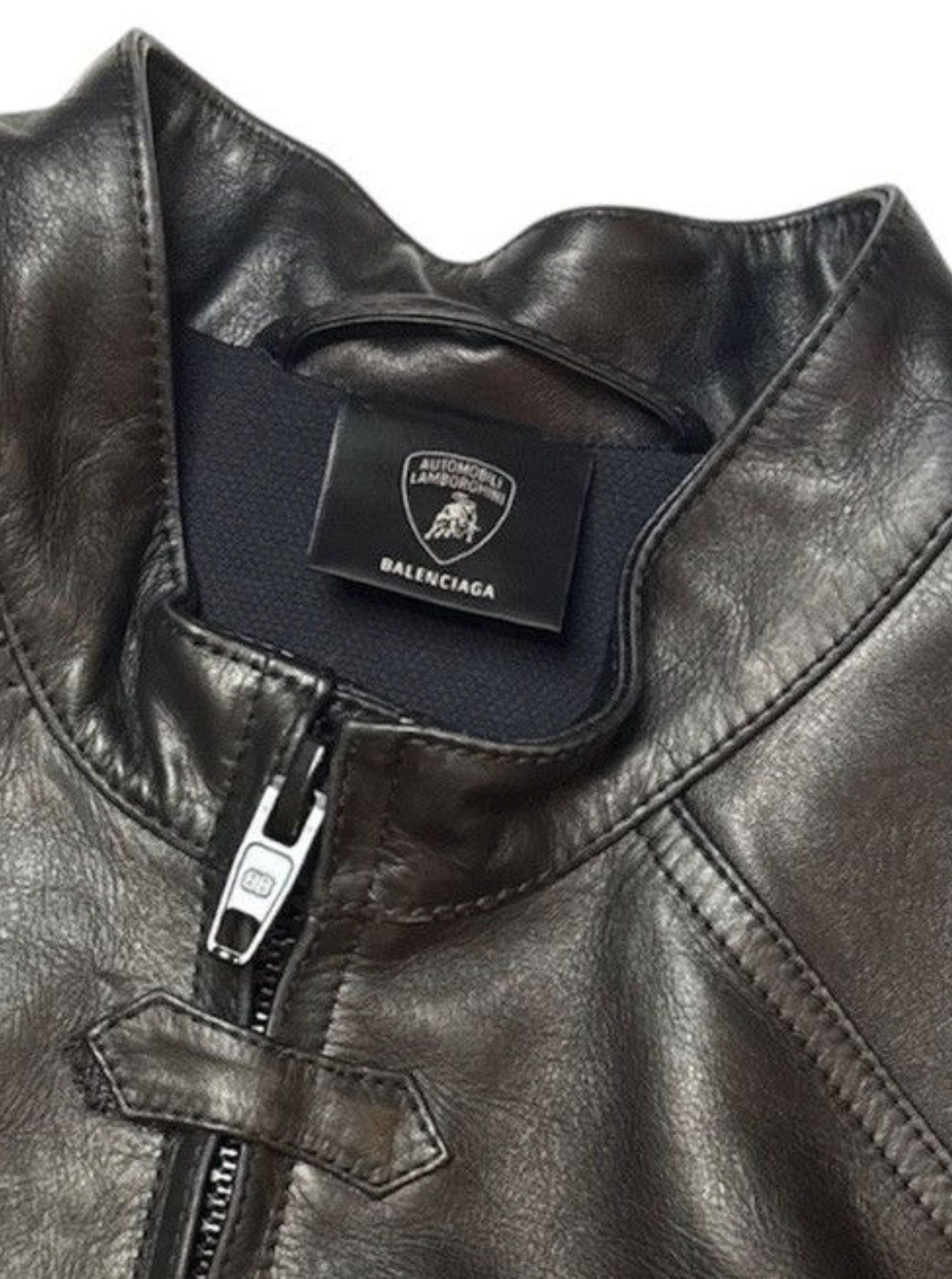 Balenciaga × Lamborghini LEATHER RACER JACKET Size US XL / EU 56 / 4 - 12 Thumbnail