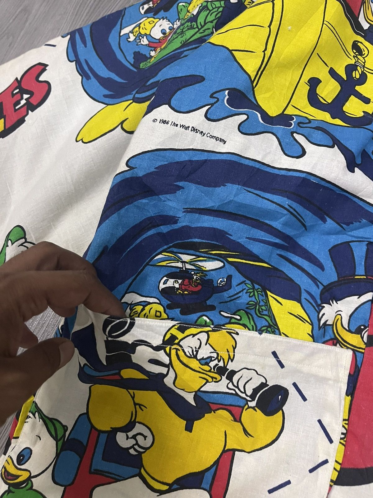 Disney × Japanese Brand × Vintage 80s Duck Tales Full Print Puffy Hanten Kimon Jacket Size US L / EU 52-54 / 3 - 13 Thumbnail