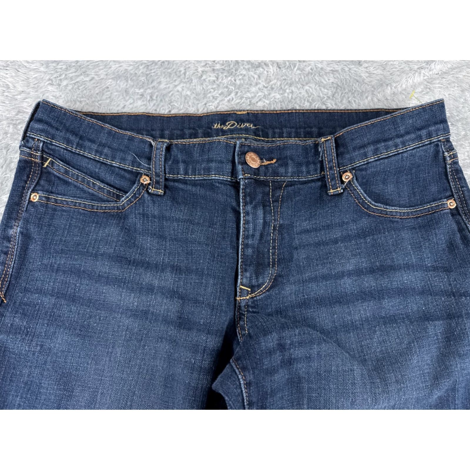 Old Navy Old Navy Jeans Women 10 Blue Denim Bootcut Low Rise 31x31 Regular Inseam 31 Denim Cotton 5-Pocket Solid Color Jeans Size 32" / US 10 / IT 46 - 4 Thumbnail
