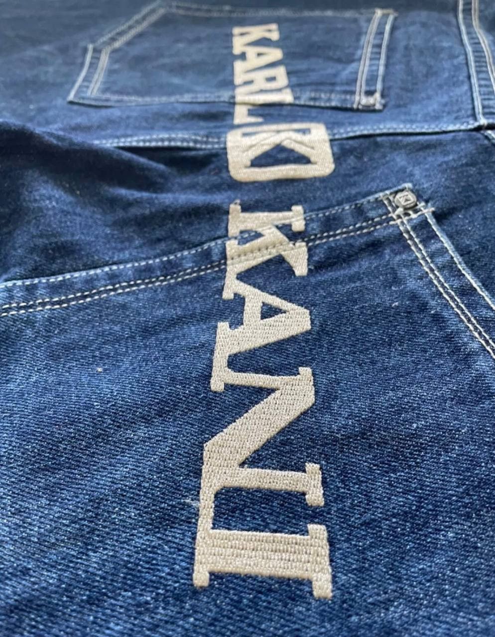 Karl Kani Vintage KARL KANI Denim Shorts Baggy Fit US36 Size US 36 / EU 52 - 6 Thumbnail