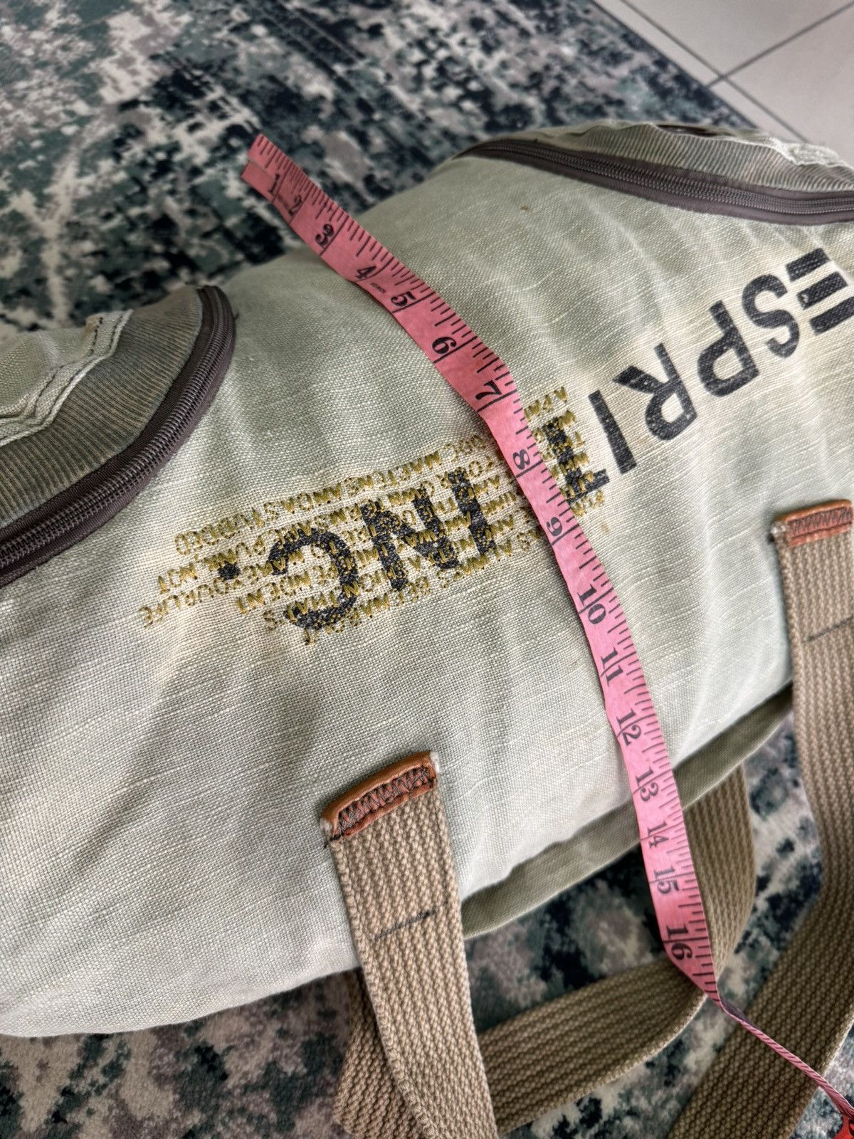 Esprit VINTAGE 90s ESPRIT DISTRESSED MILTARY PATTERN DUFFLE BAG Size ONE SIZE - 6 Thumbnail