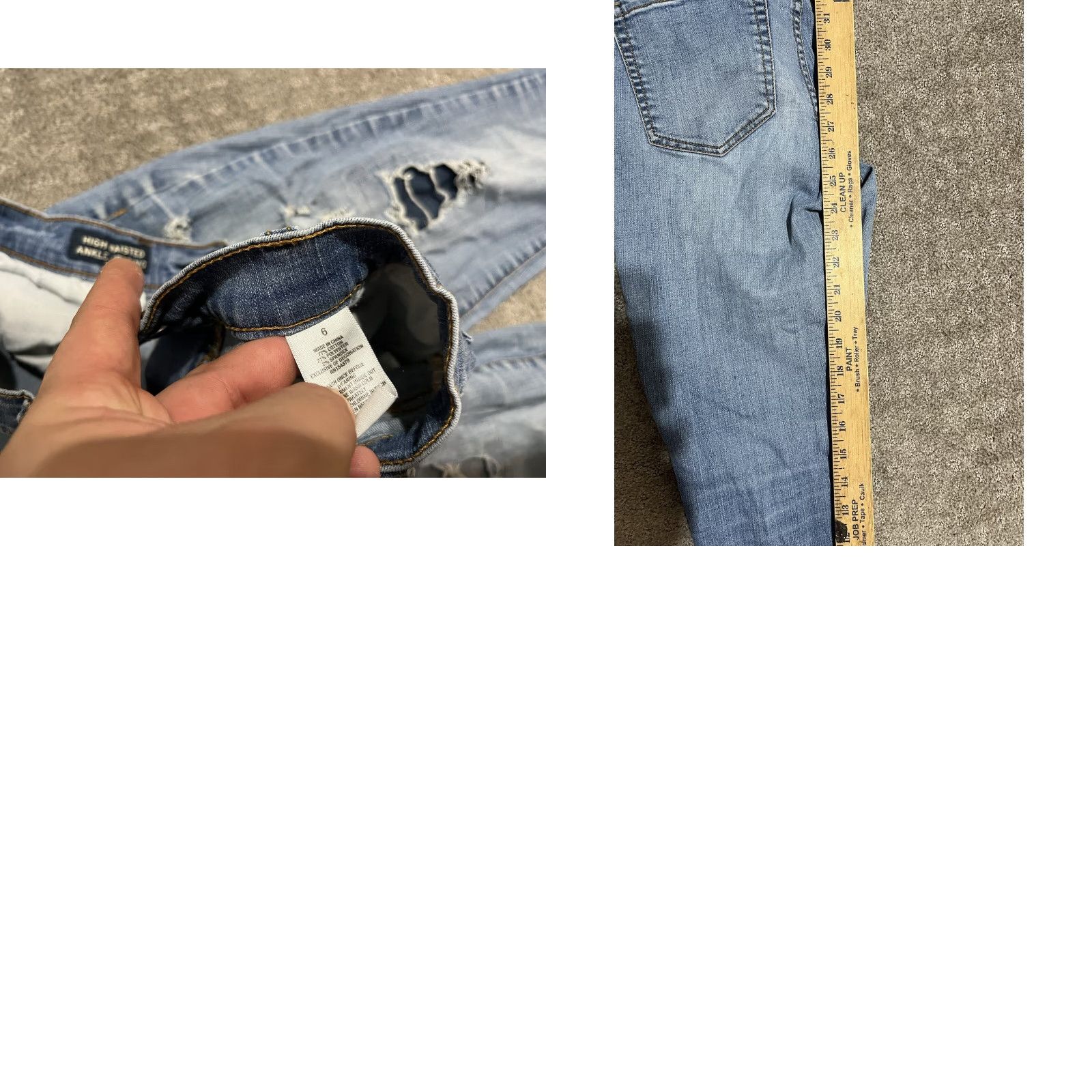 Aeropostale AEROPOSTALE Jegging Denim Jeans Women Size 6 Regular Mid Rise 26" Waist 27" Inseam Blue Small Logo Pocket 5-Pocket N/A Womens Size 28" / US 6 / IT 42 - 8 Thumbnail