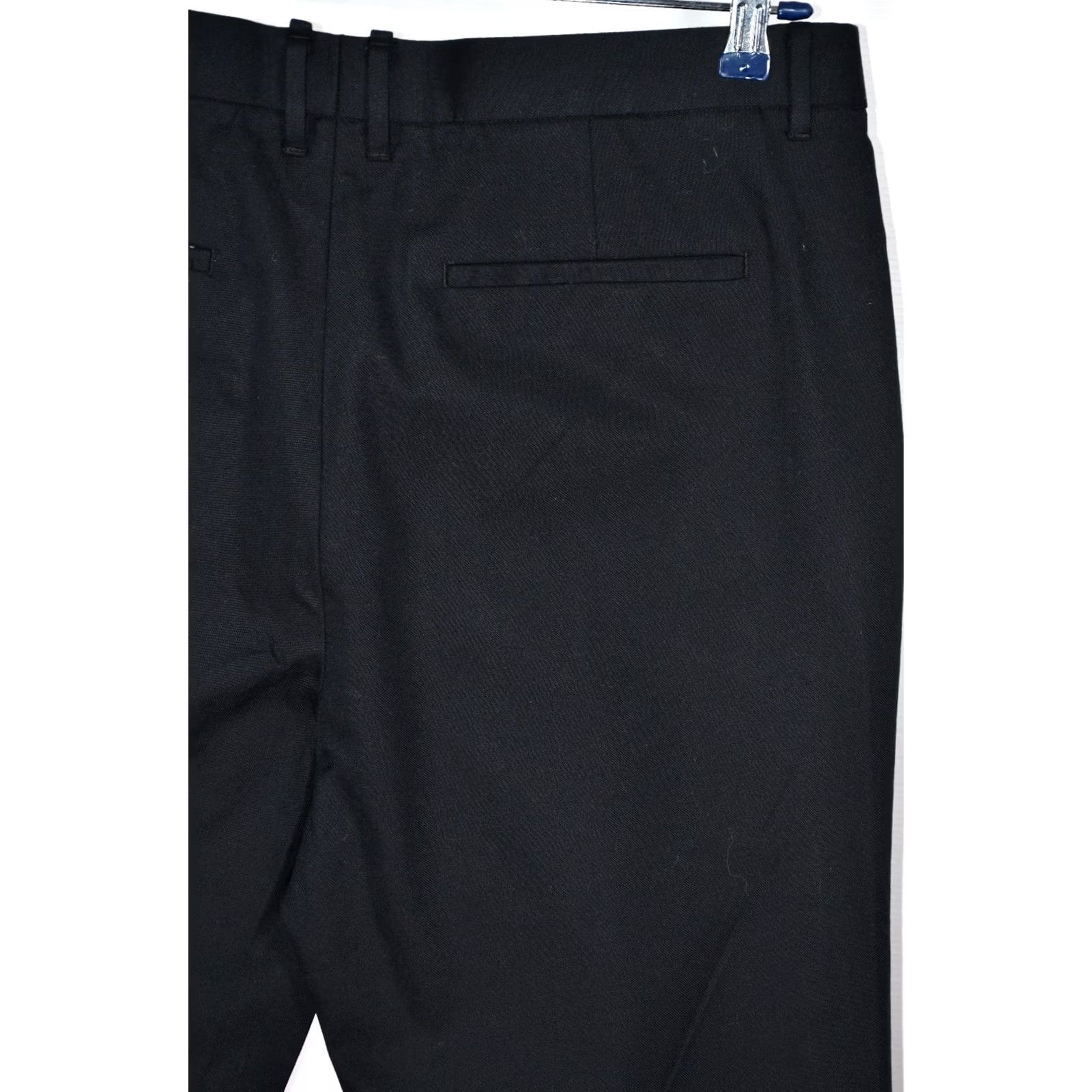 Allsaints AllSaints Tallis Trousers Men's Cropped Slim Fit Wool Blend Black 33 Waist 72cm Inseam 28.35in Front Rise 11.81in Vintage No Casual Pants Size US 33 - 7 Thumbnail