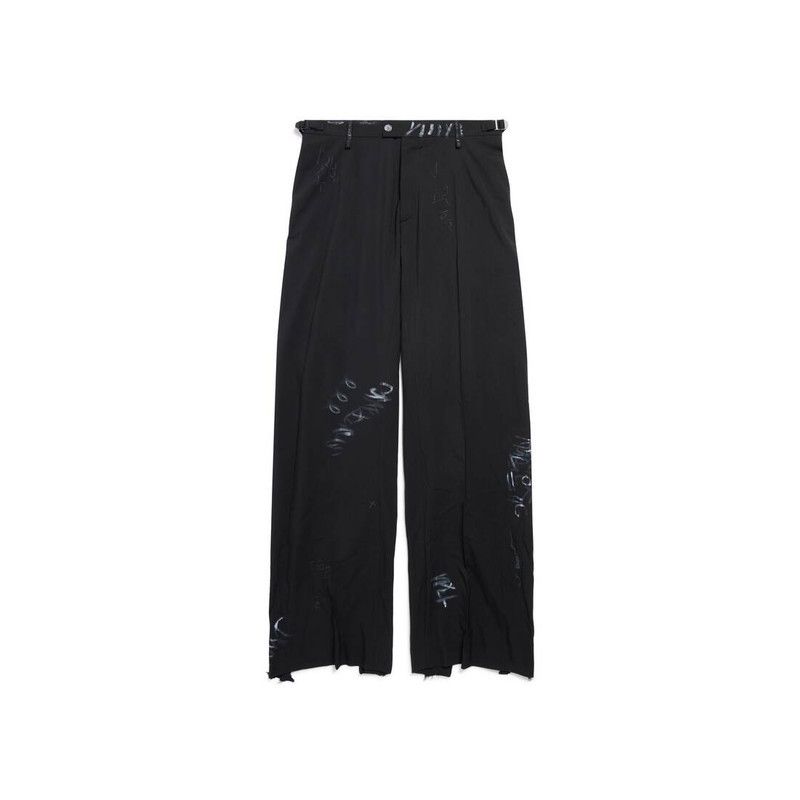 Balenciaga graffiti skater tailored pants in black Size US 26 / EU 42 - 1 Thumbnail