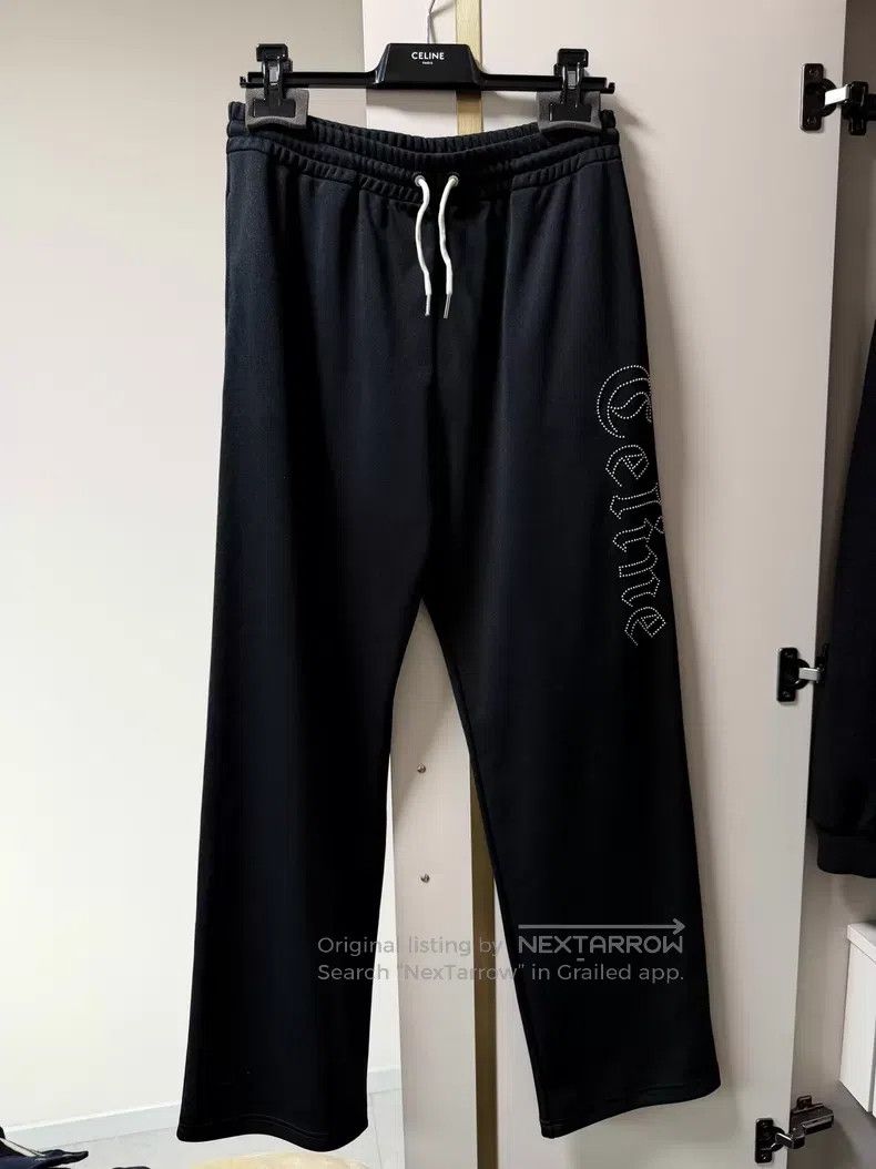 Celine Celine Size M Riveted Vertical Ogo Wide Leg Sweatpants i Size US 27 - 1 Thumbnail