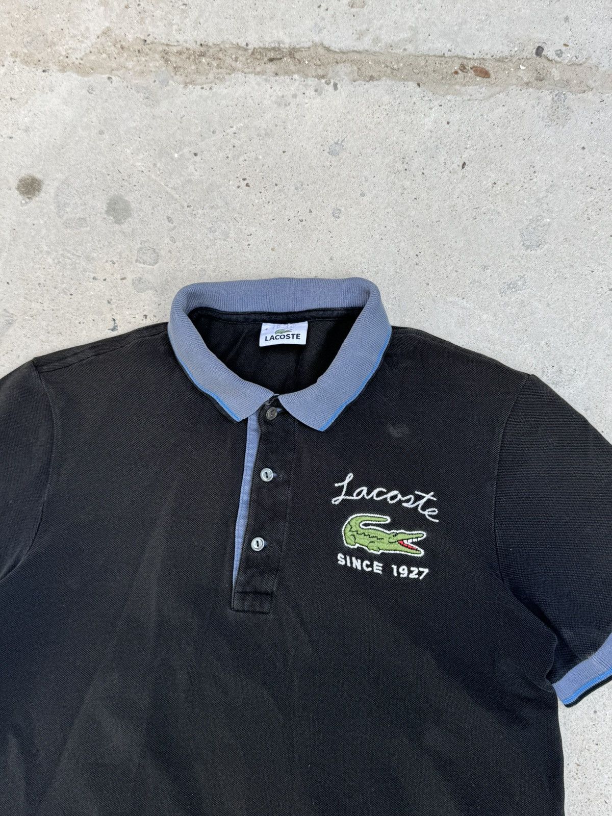 Lacoste VINTAGE RARE LACOSTE BIG LOGO POLO TEE Size US M / EU 48-50 / 2 - 5 Thumbnail
