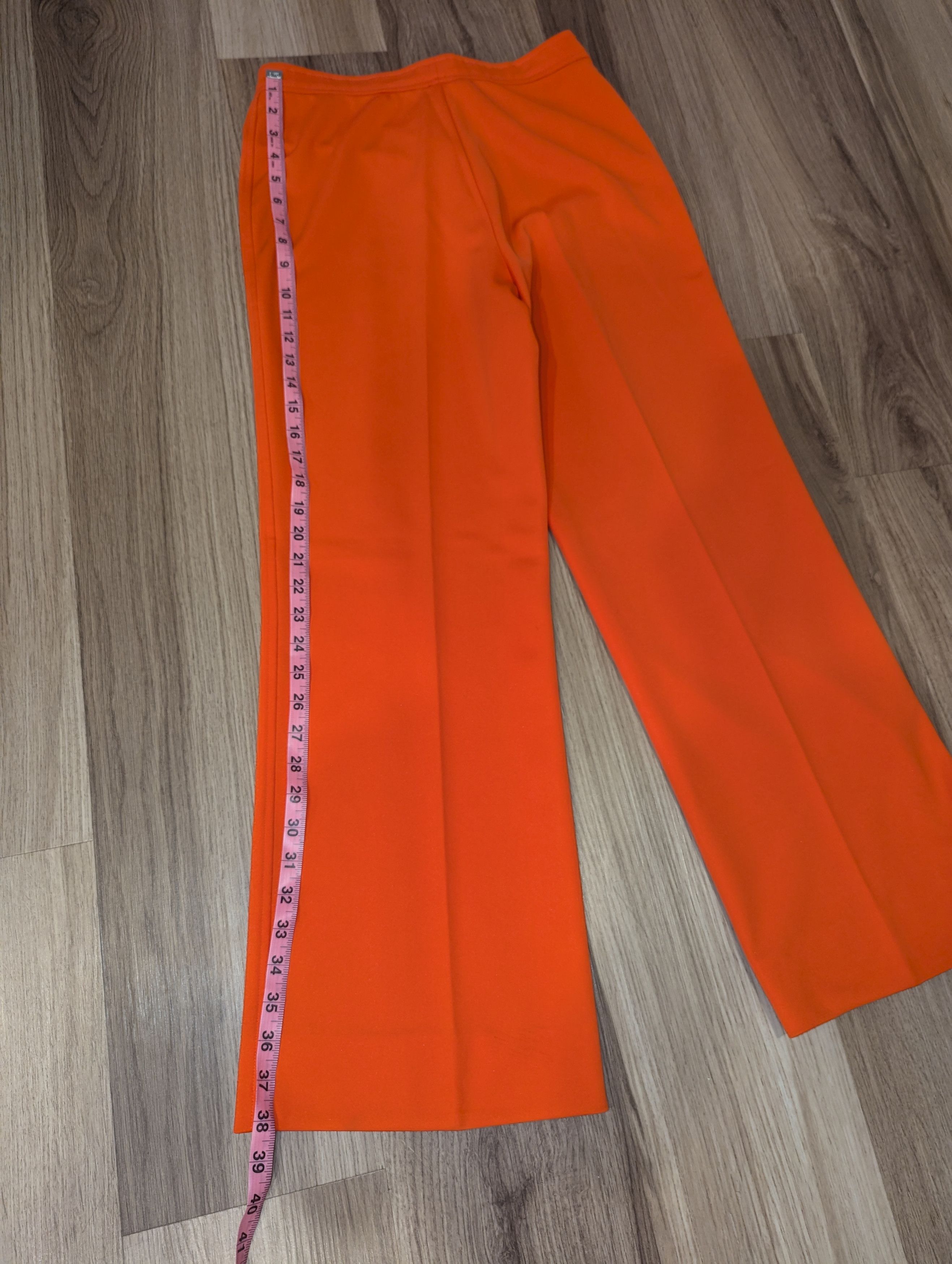 Givenchy Vintage 1970s Givenchy Women's Pants, 28x28, size 12 Orange Size 28" / US 6 / IT 42 - 6 Thumbnail