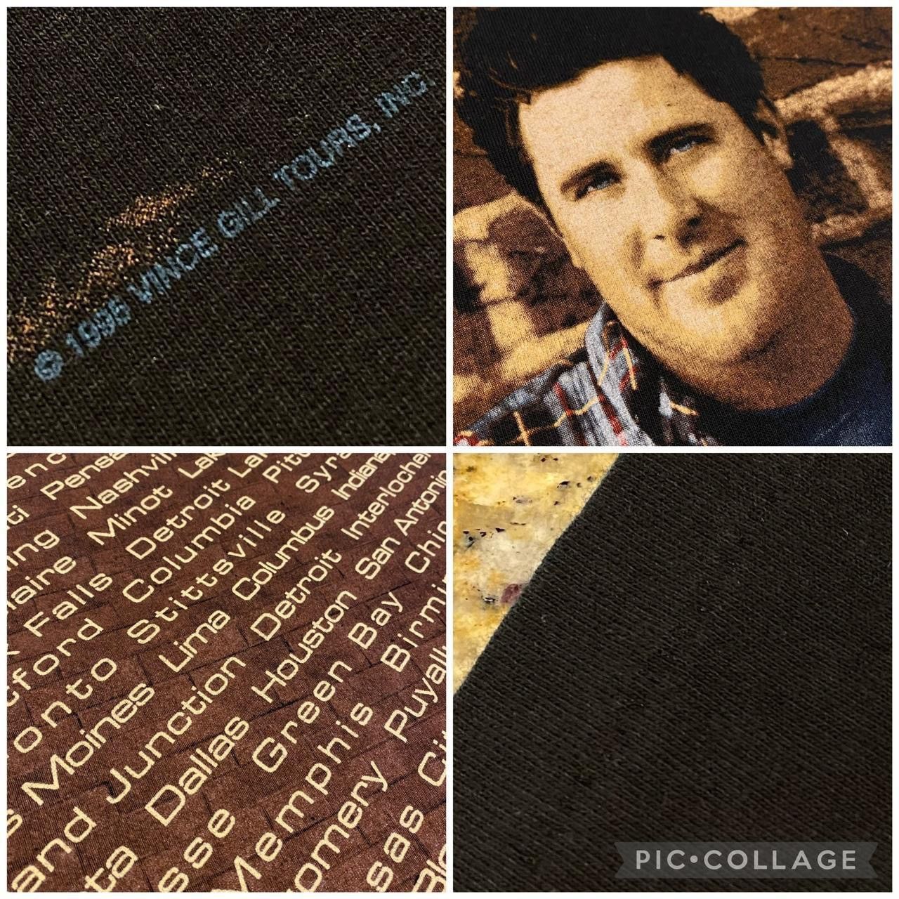 Band Tees × Hanes × Vintage Vintage 90s Hanes Vince Gill Country Music Concert Tshirt Size US L / EU 52-54 / 3 - 3 Thumbnail