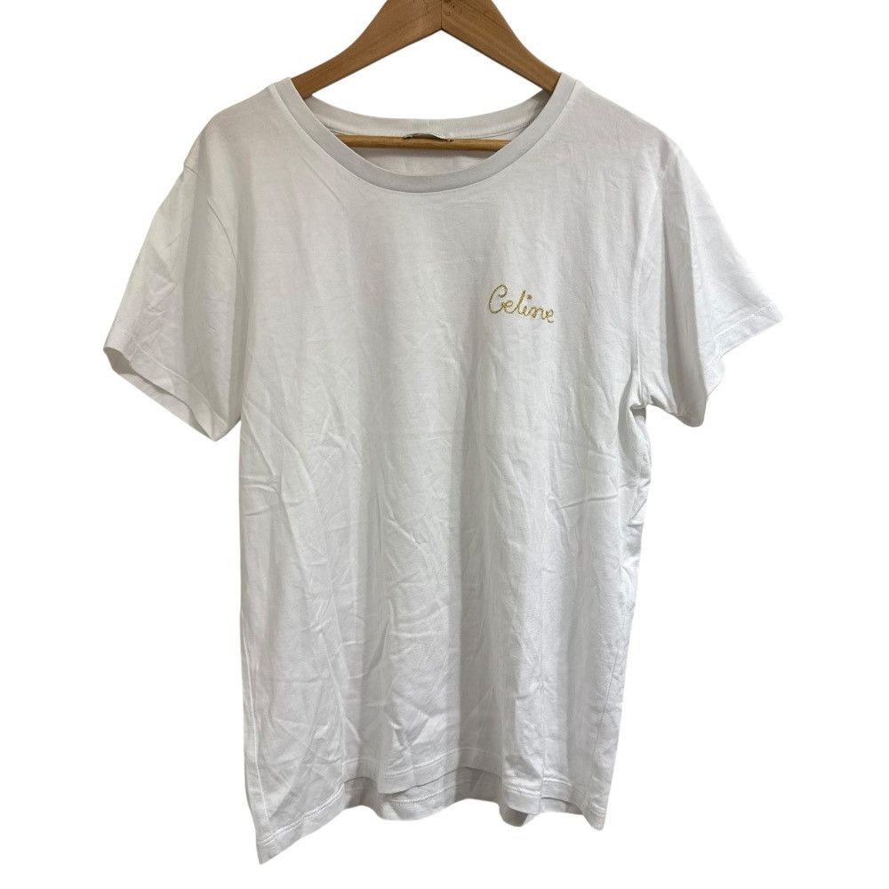 Celine Celine Celine EMBROIDERED T-SHIRT IN COTTON T-shirt Cotton T-Shirts 2X351671Q DUTY FREE for USA Size ONE SIZE - 1 Thumbnail