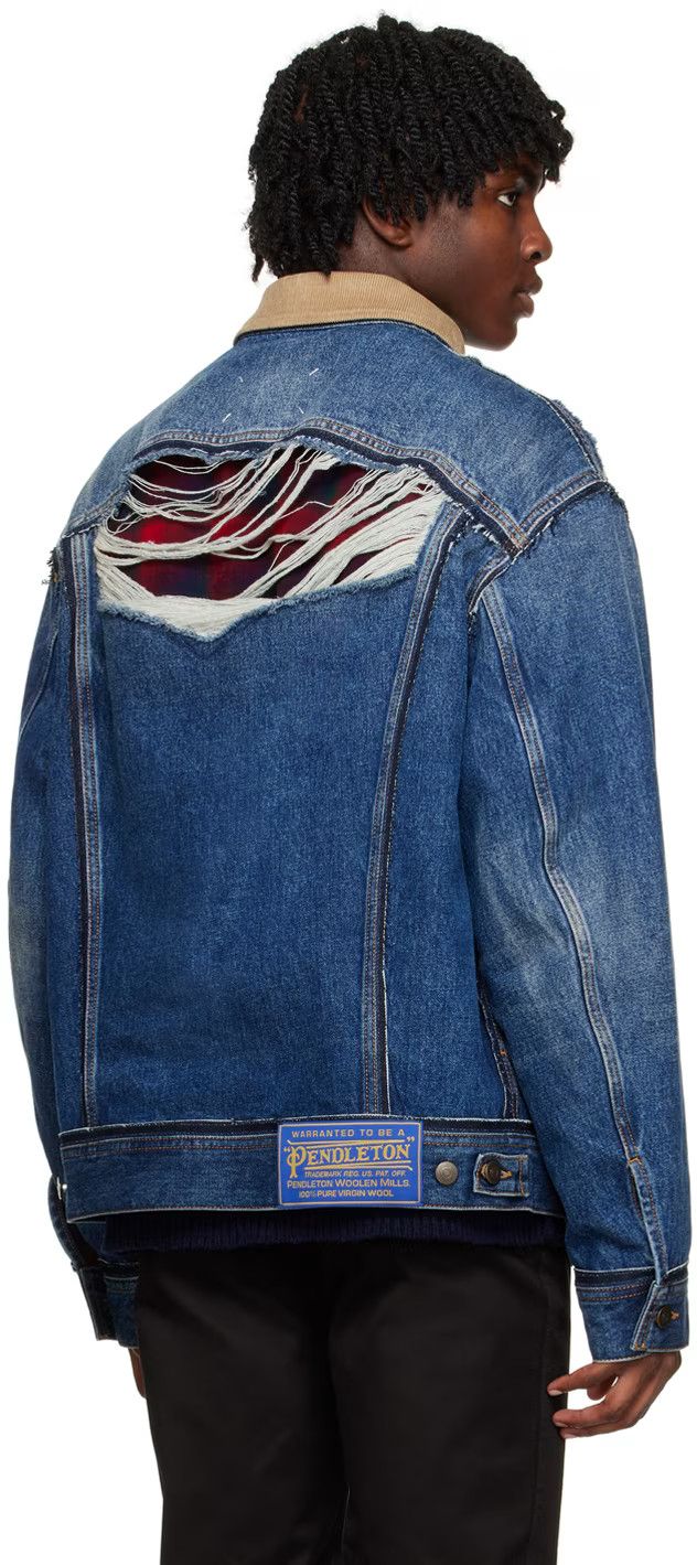 Maison Margiela o1mris0824 Denim Jacket in Indigo Size US L / EU 52-54 / 3 - 6 Thumbnail