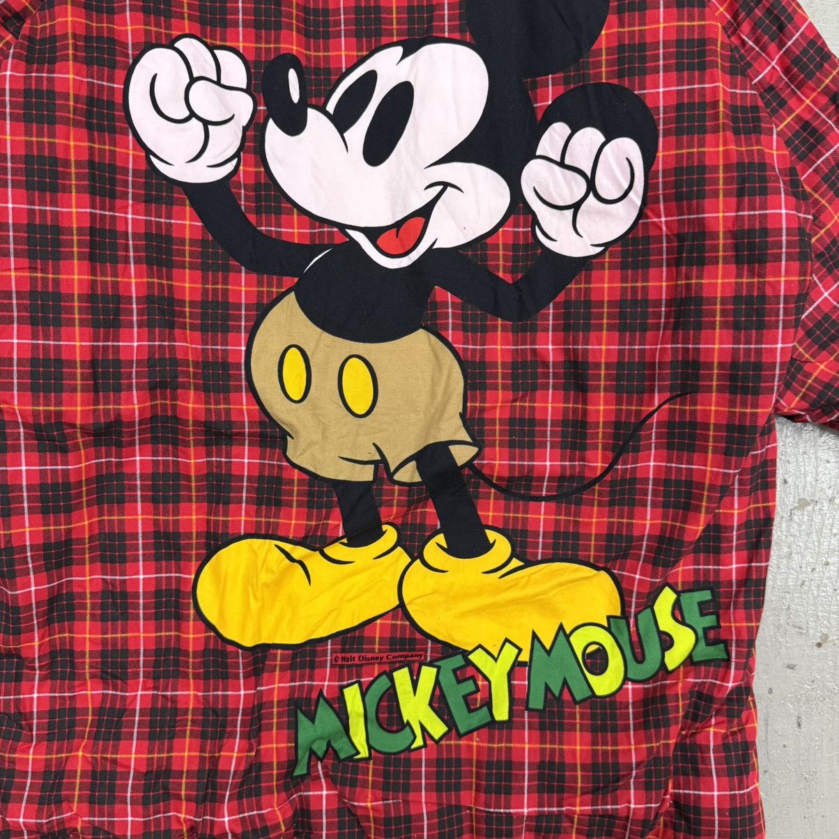 Anime Disney Mickey Mouse Plaid Kimono Japanese Traditional Size US M / EU 48-50 / 2 - 7 Thumbnail